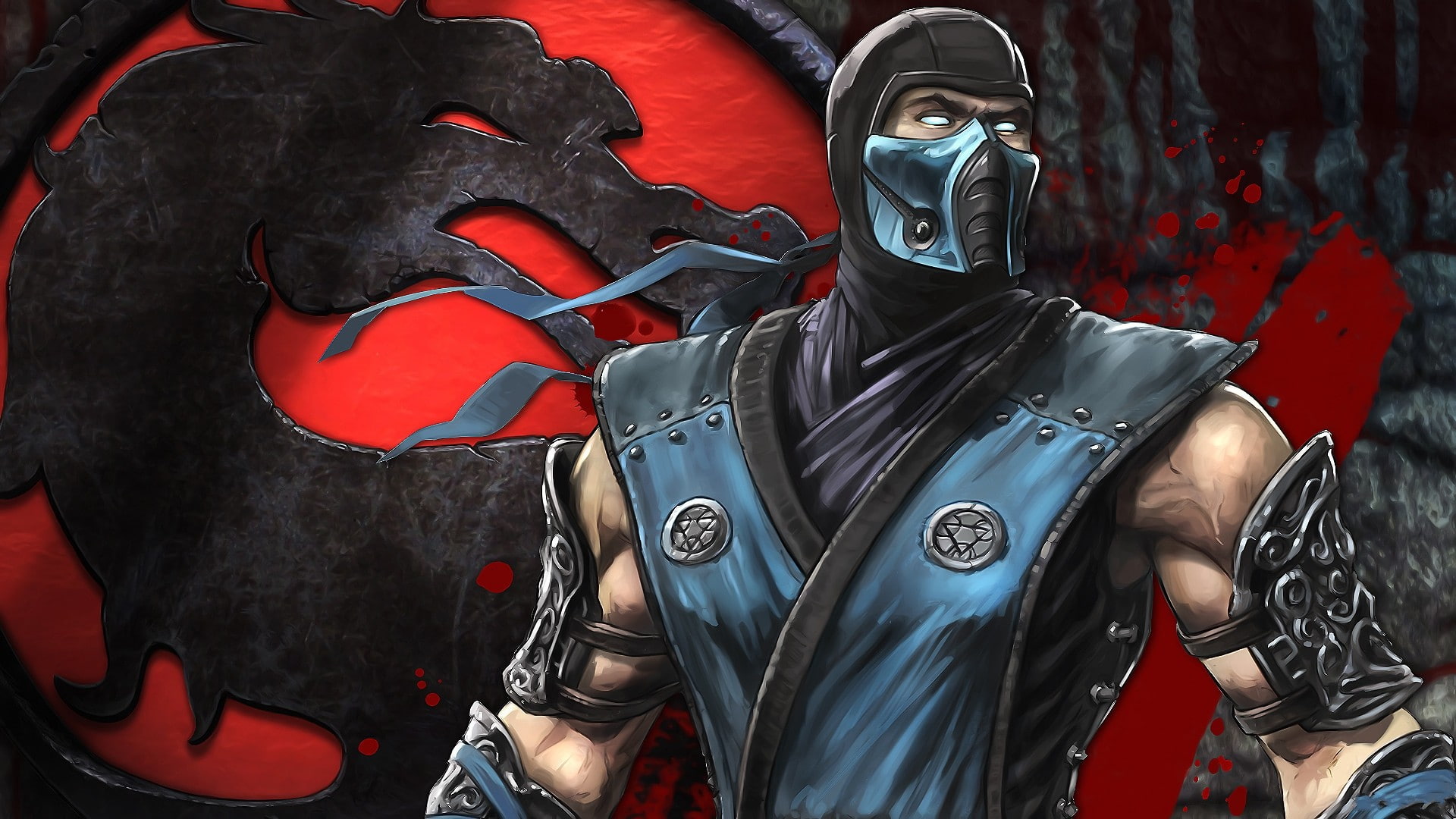 subzero, video, Video Games, art, logo, Mortal Kombat, 1080P, artwork, x, kombat, games, mortal, hd, HD Wallpaper