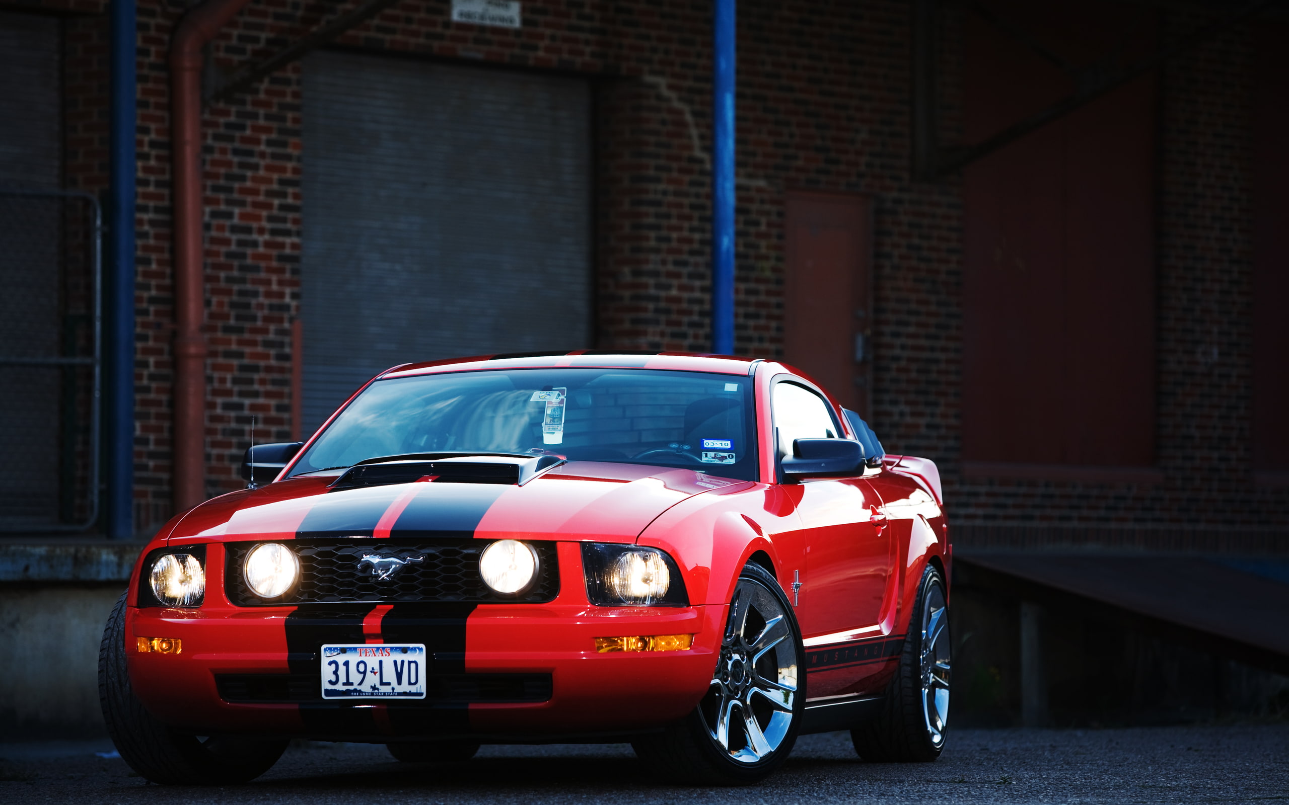 red, mustang, car, ford, cars, 2K, stunning, HD Wallpaper