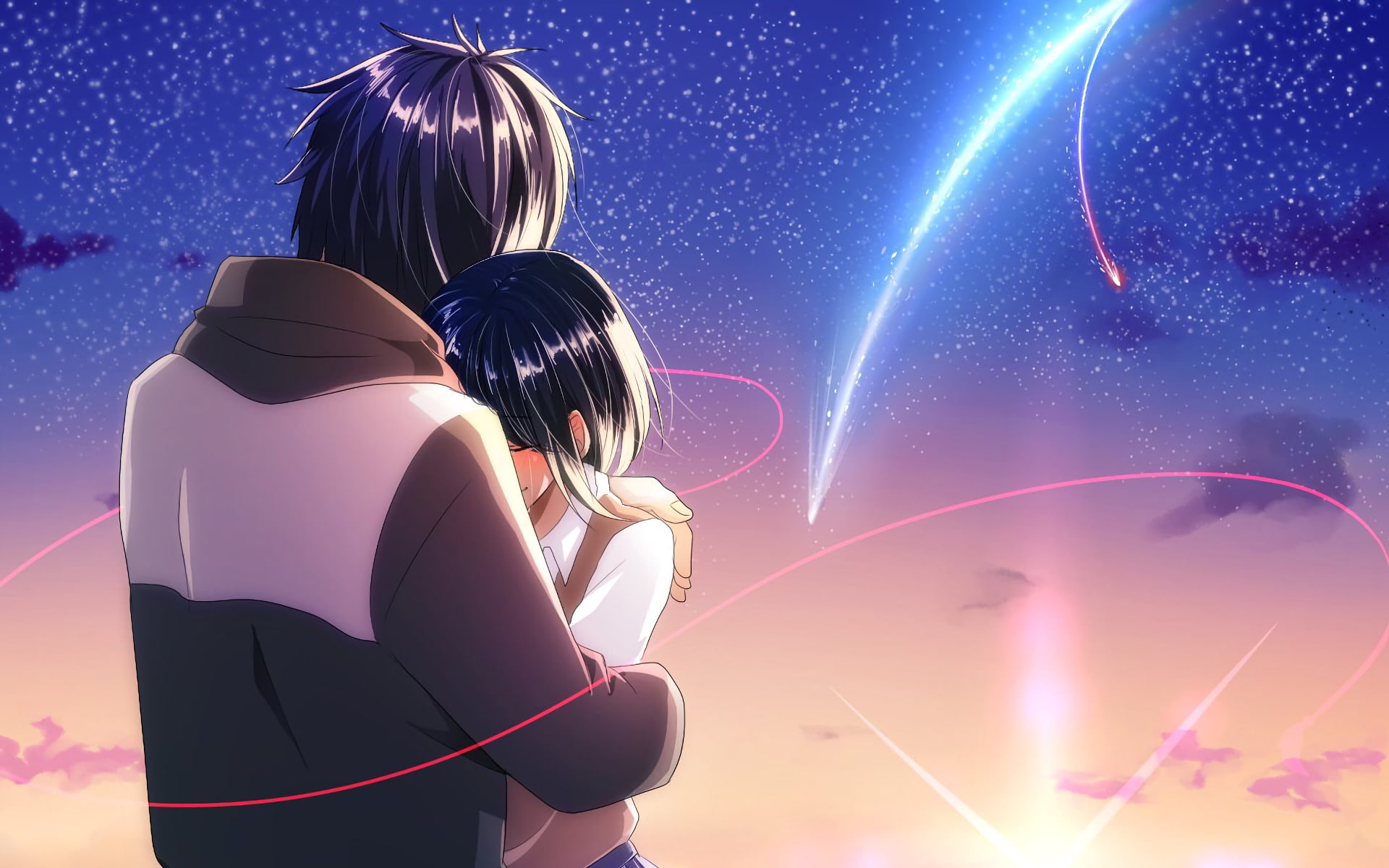 Anime, Taki Tachibana, 1080P, Your Name., Mitsuha Miyamizu, Kimi No Na Wa., HD Wallpaper