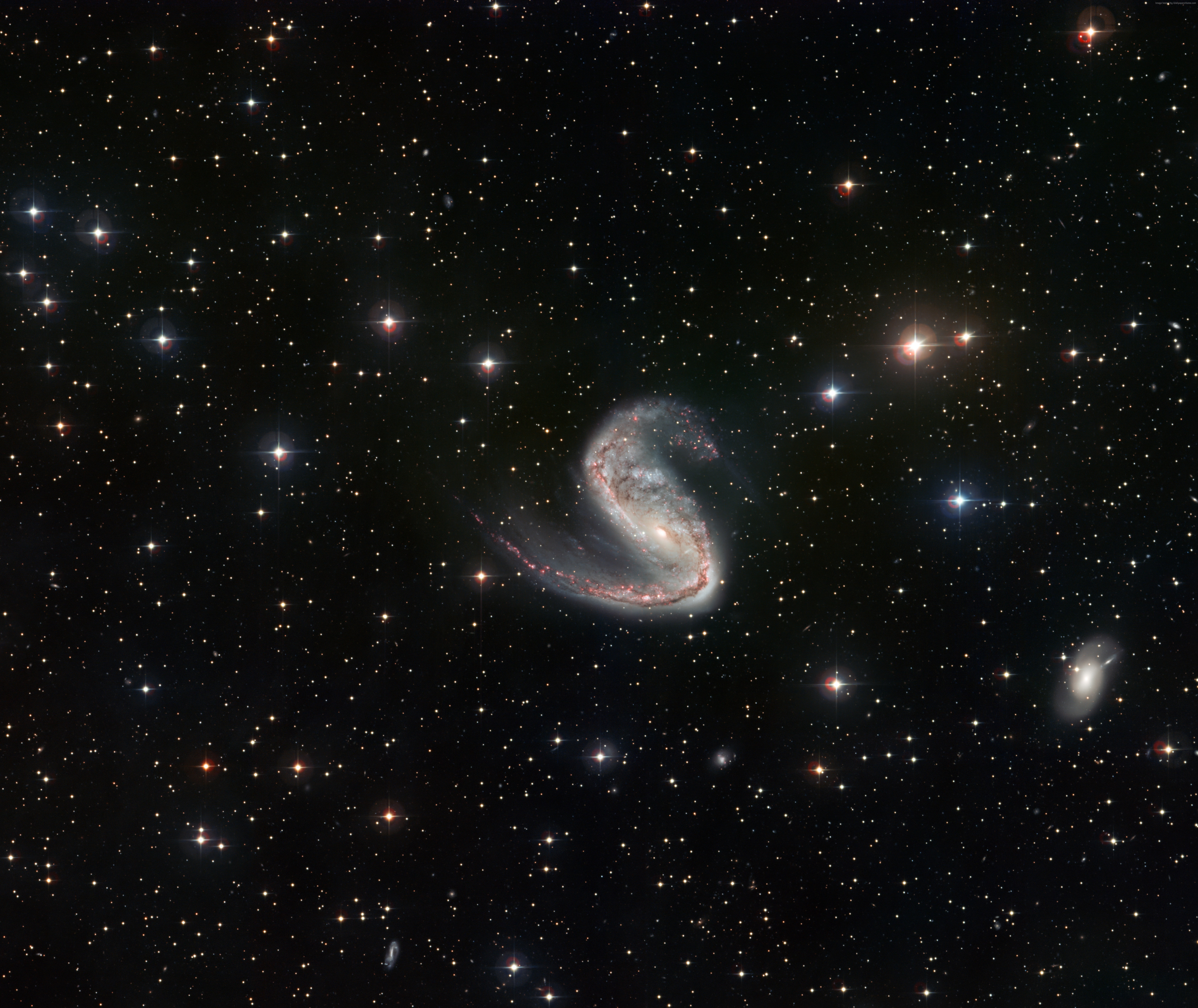 5k, Messier 106, stars, 5K, HD Wallpaper