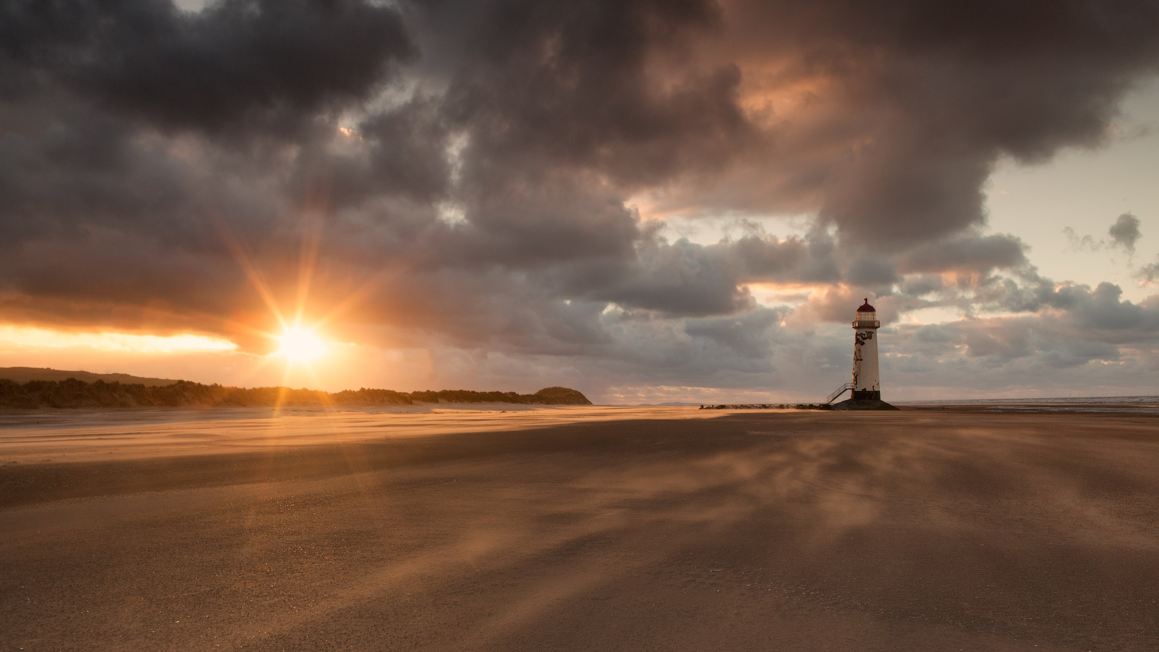 direction, built structure, tranquil scene, land, hd widescreen high quality desktop nature wild 3840x2160, architecture, sunset, no people, nature, tower, HD Wallpaper