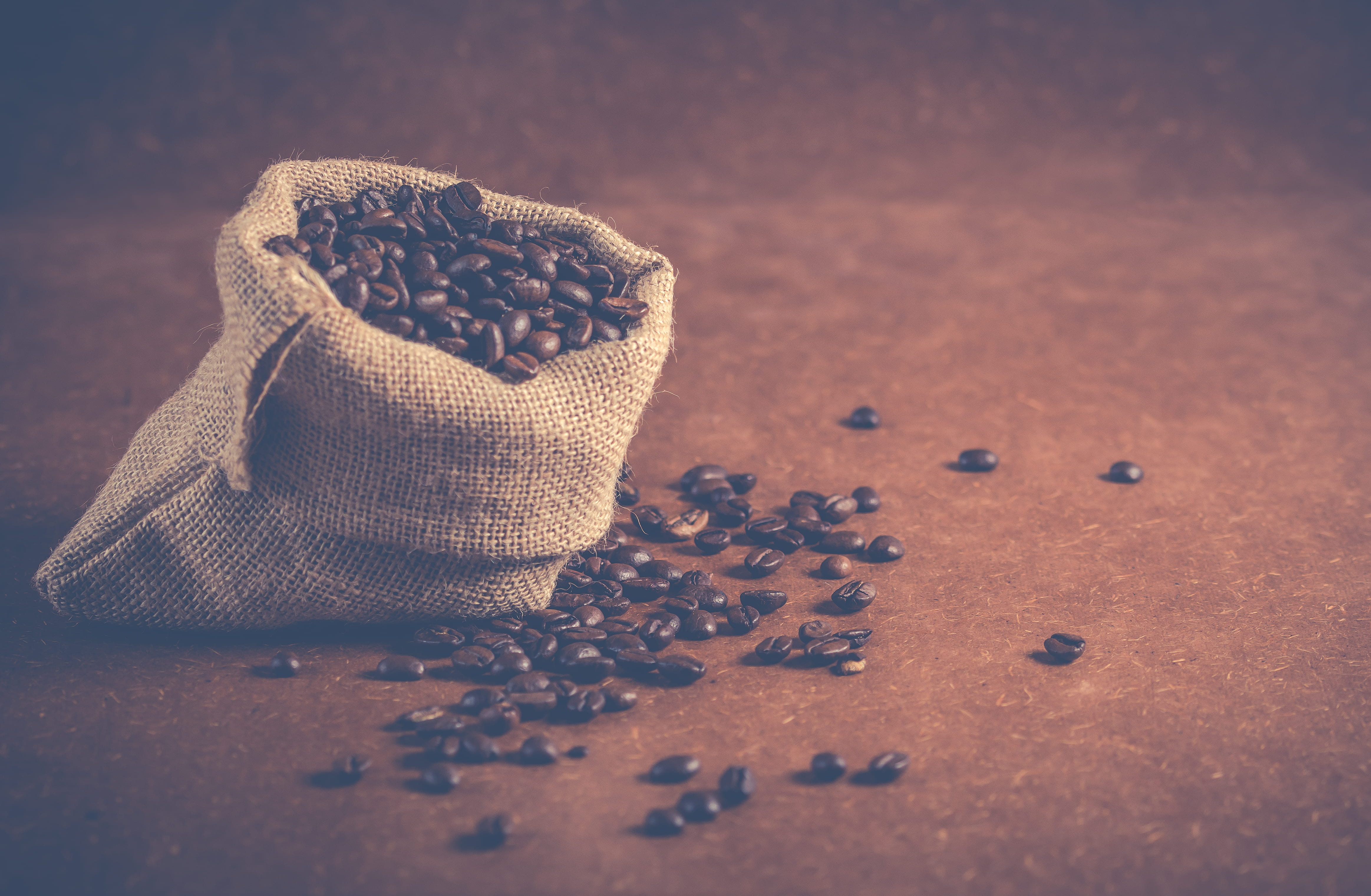 gray, brown, freshness, spill, food, ground, spice, aromatic, floor, high angle view, burlap, food and drink, textile, close-up, no people, coffee beans, HD Wallpaper