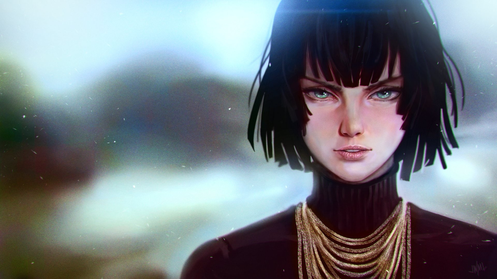 headshot, beauty, One-Punch Man, looking at camera, beautiful woman, young adult, indoors, human face, women, young women, clothing, hairstyle, front view, HD Wallpaper