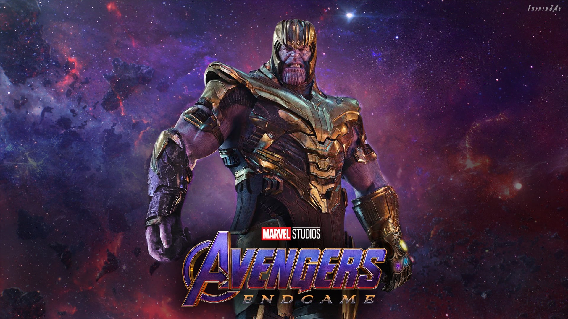 Avengers Finale, mad Titan, Thanos, Avengers: Endgame, 1080P, space, HD Wallpaper