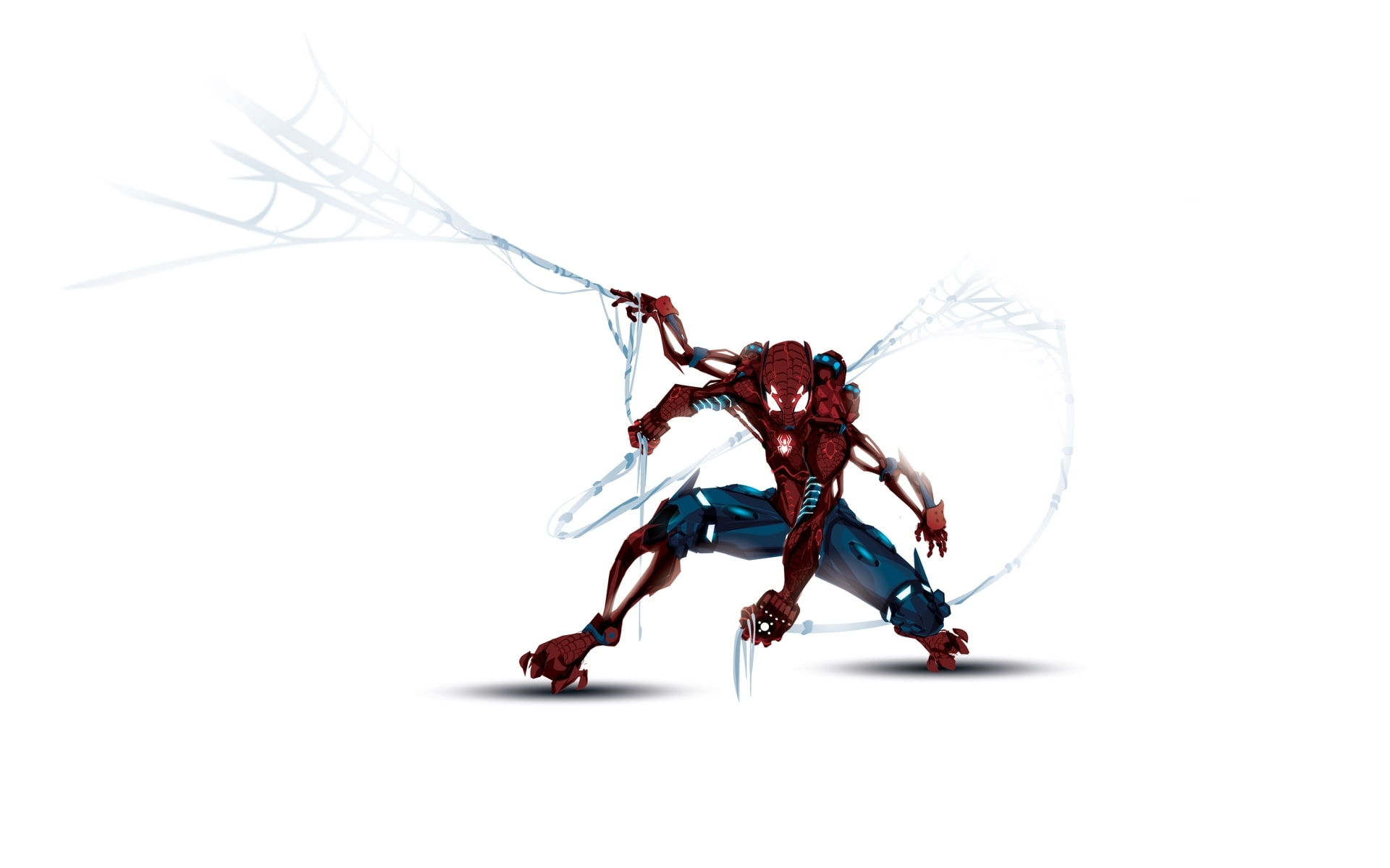 illustration, studio shot, man, indoors, arachnid, animal wildlife, technology, insect, animals in the wild, web, cut out, one animal, close-up, invertebrate, HD Wallpaper