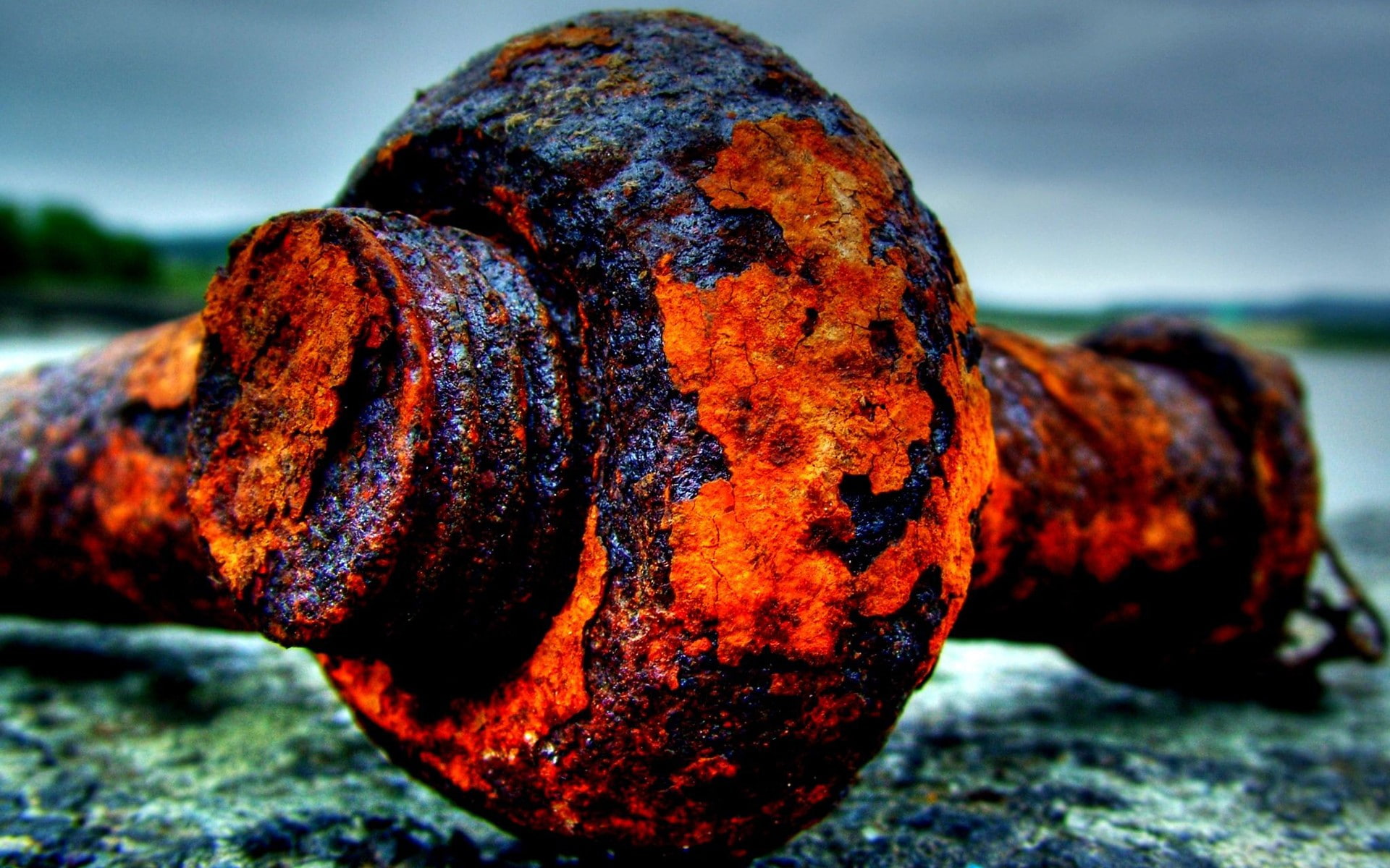 rust, orange, macro, 1080P, metal, HD Wallpaper