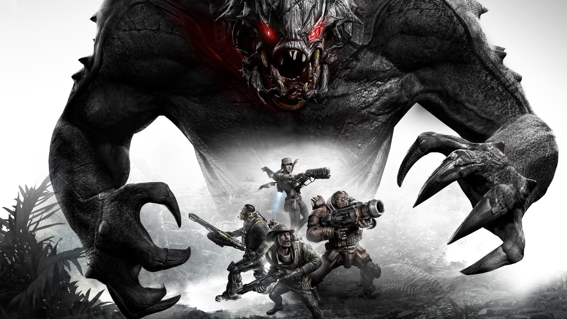 Team, Turtle RockStudios, 2K Games, Evolve, 1080P, Gun, Weapons, Monster, Hunters, Goliath, HD Wallpaper