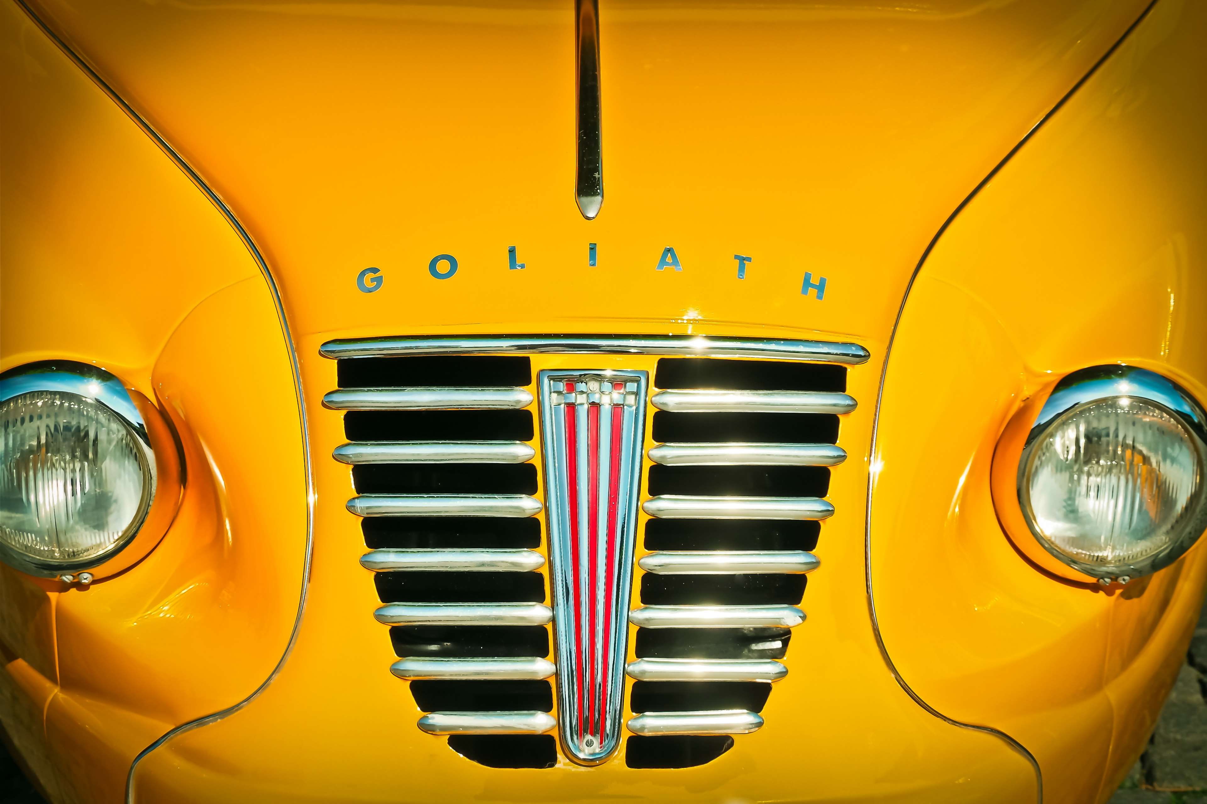 no people, lighting equipment, restored, luxury, yellow, land vehicle, car, transportation, glazed, mode of transportation, vehicle, chrome, oldtimer, design, HD Wallpaper