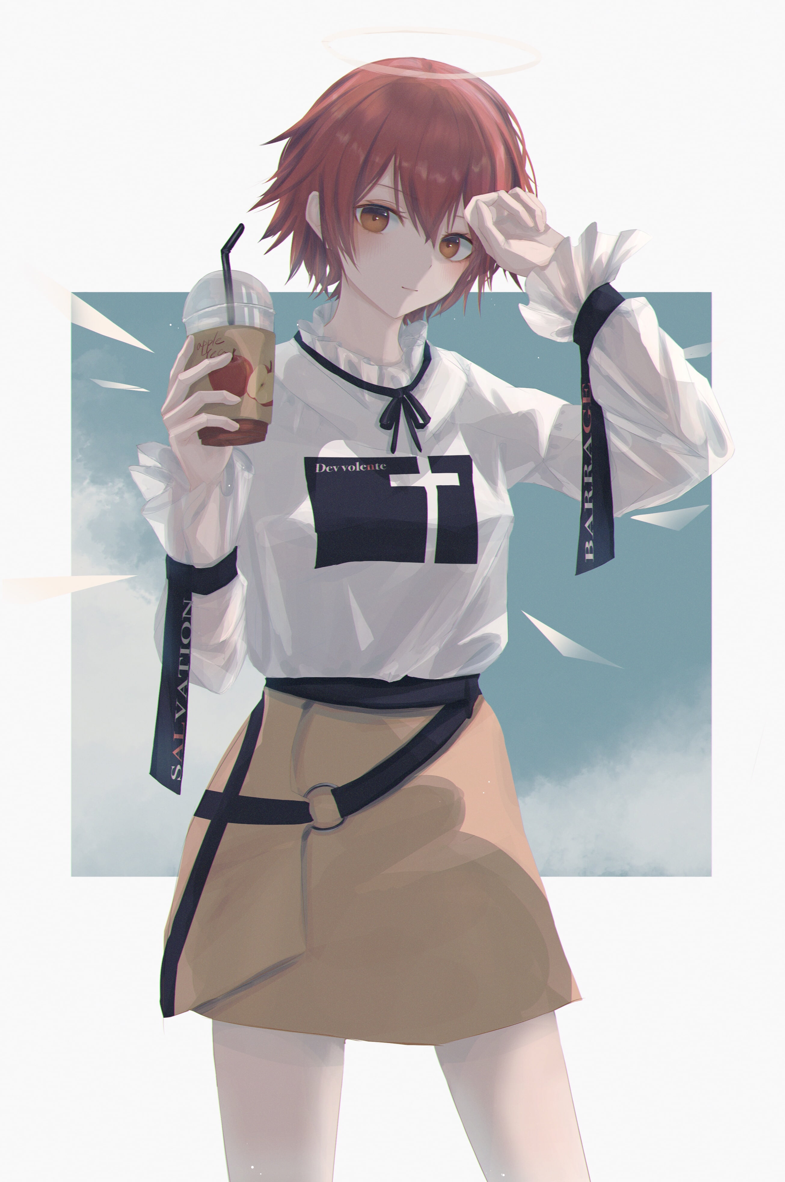 Arknights, 7ife, looking at viewer, anime girls, portrait display, 4K, Phone HD Wallpaper