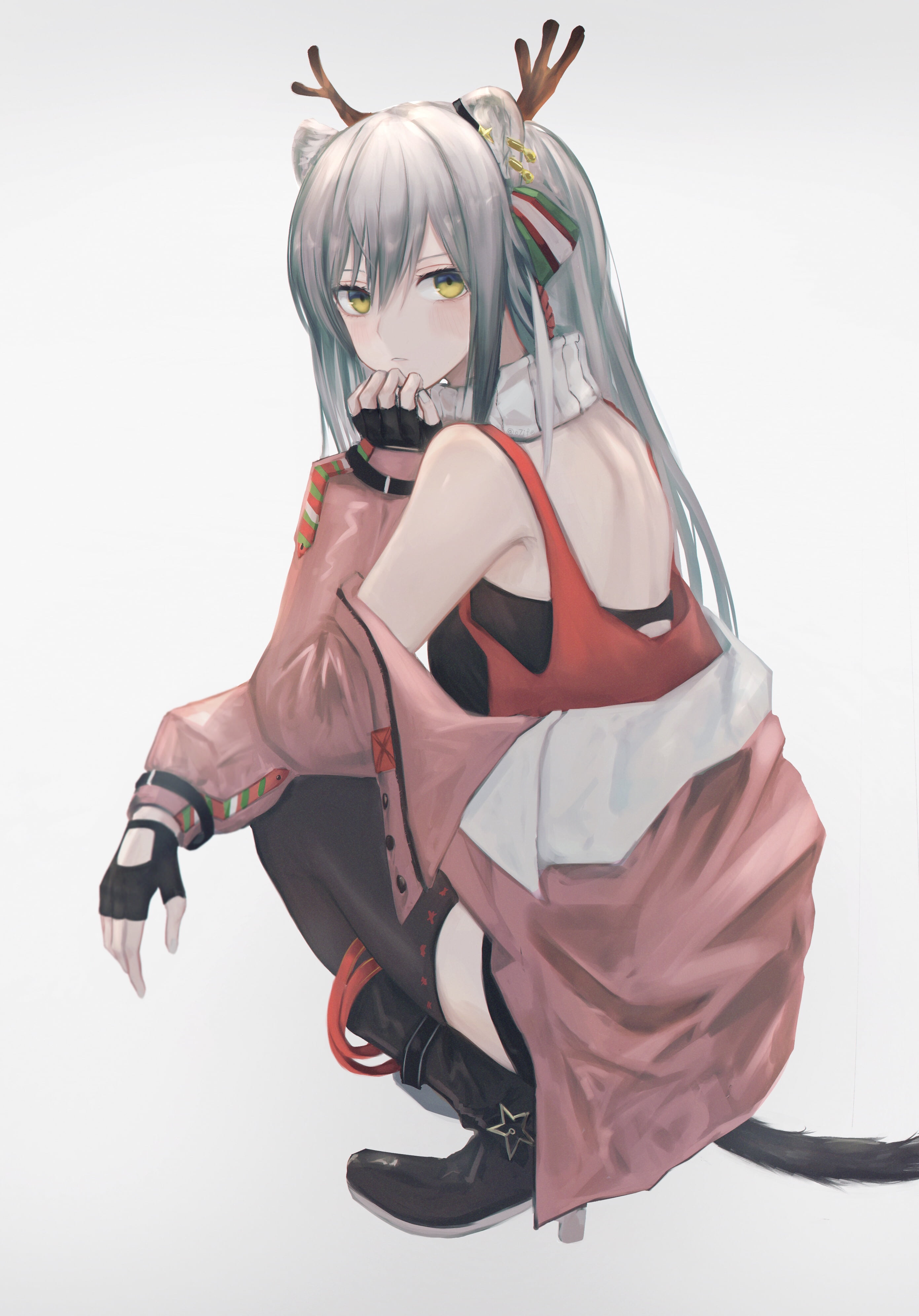 Arknights, portrait display, 7ife, looking at viewer, anime girls, 4K, Phone HD Wallpaper