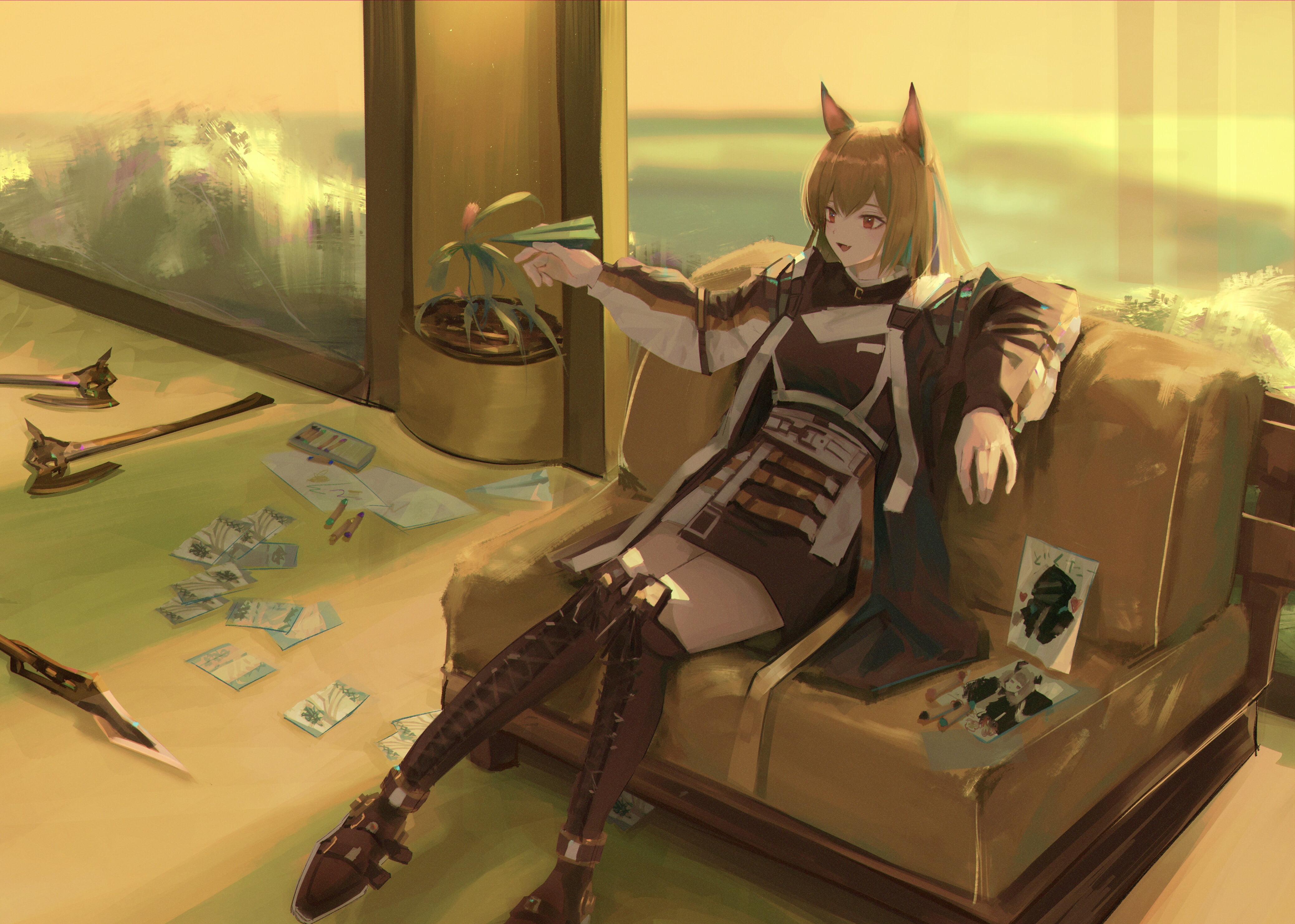 Arknights, 7ife, anime girls, 4K, HD Wallpaper