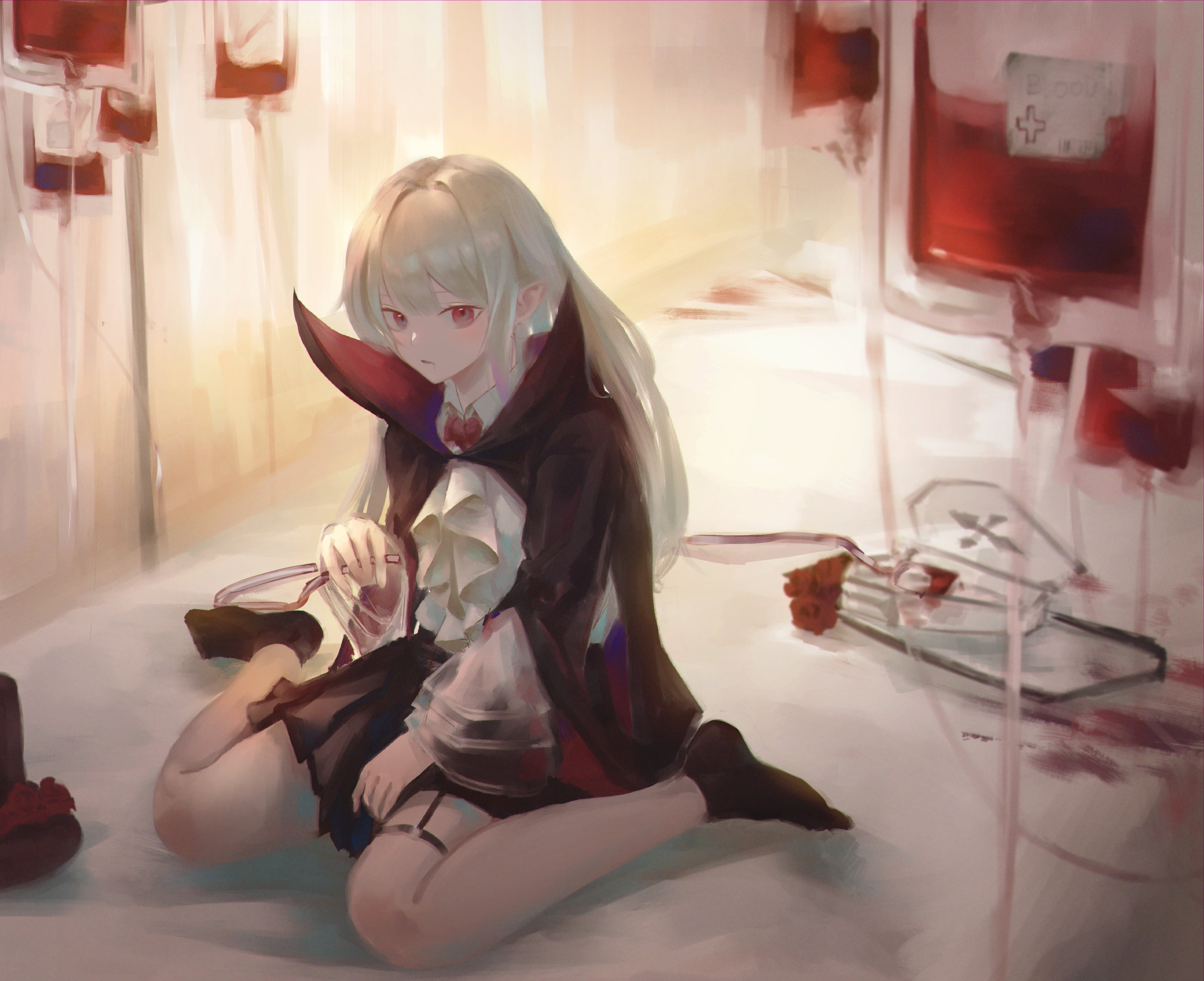 4K, anime girls, 7ife, Arknights, HD Wallpaper