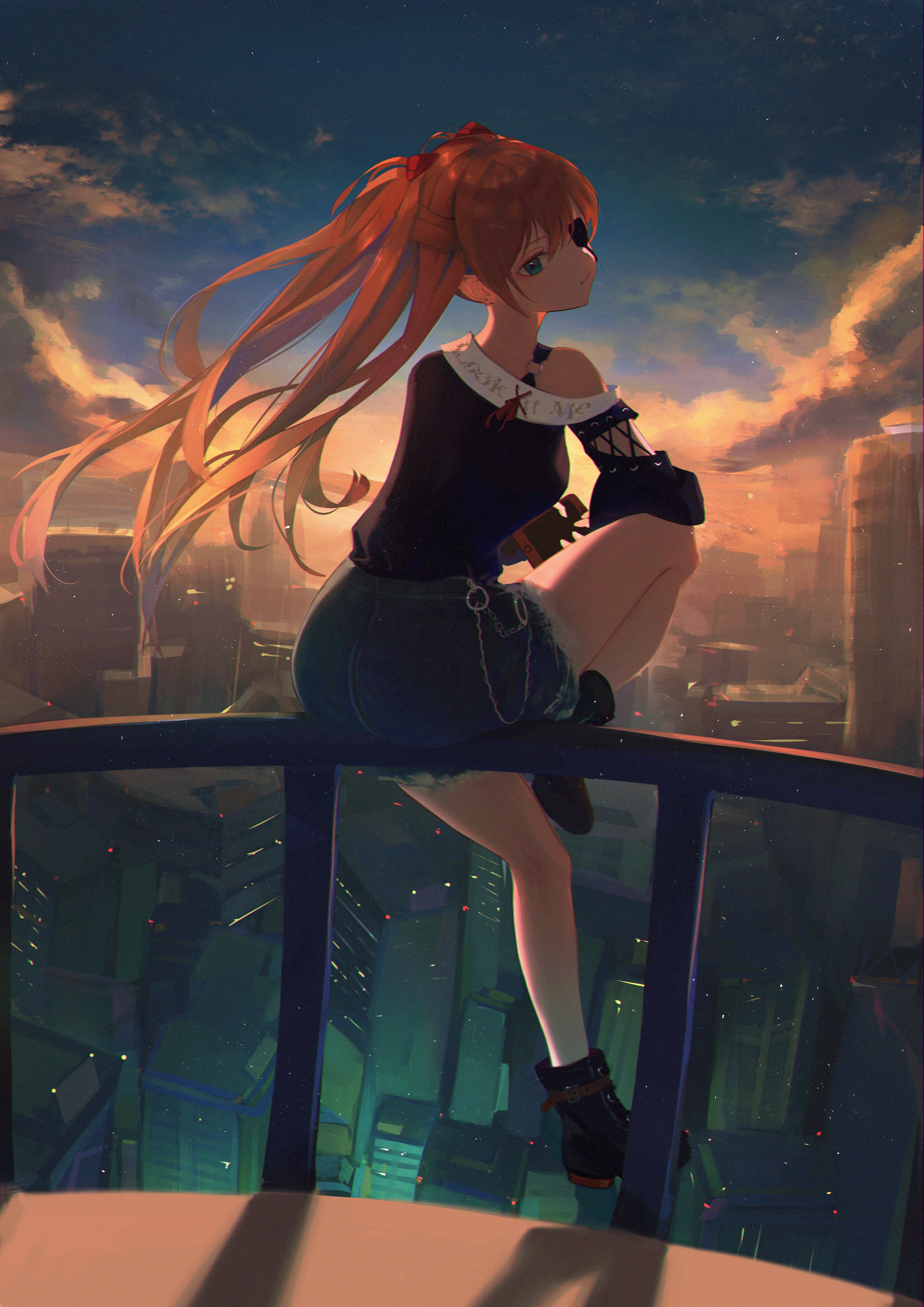 anime girls, Asuka Langley Soryu, 4K, portrait display, 7ife, Neon Genesis Evangelion, Phone HD Wallpaper