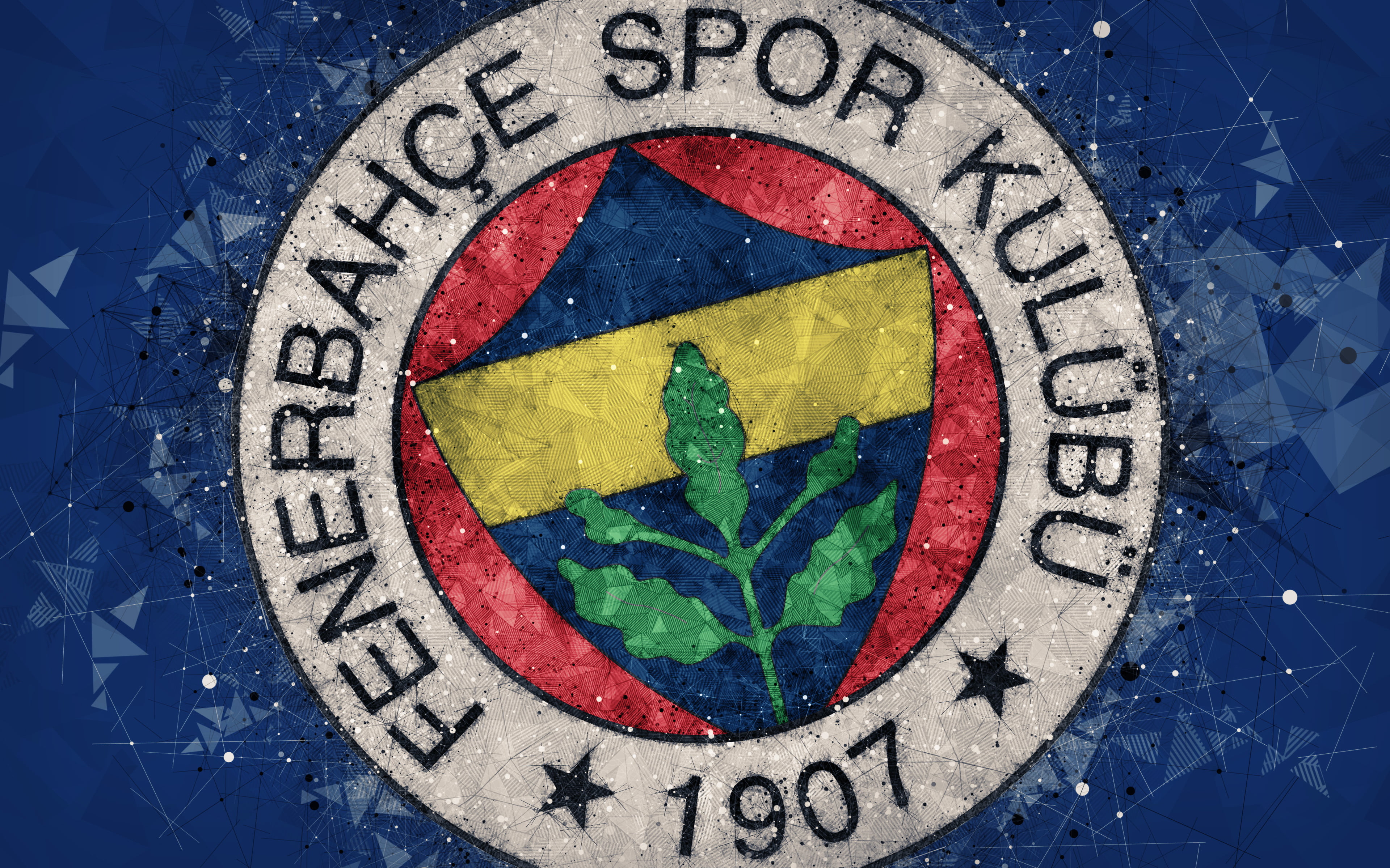 Logo, 4K, Emblem, Fenerbahçe S.K., Soccer, HD Wallpaper