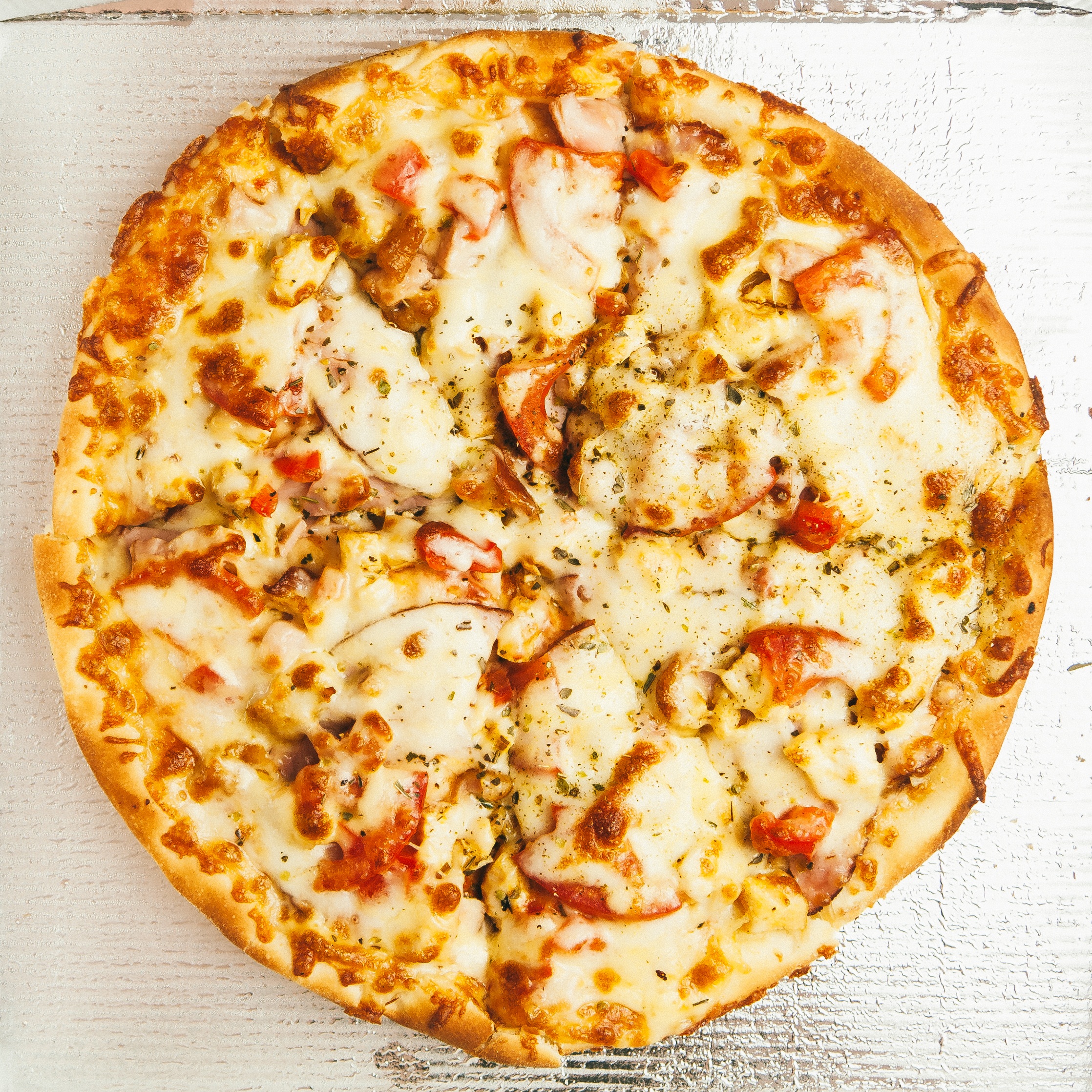 serving size, directly above, pizza, round, garnish, delicious, box, white, unhealthy eating, snack, slice, fast food, table, italian food, wood - Material, Phone HD Wallpaper