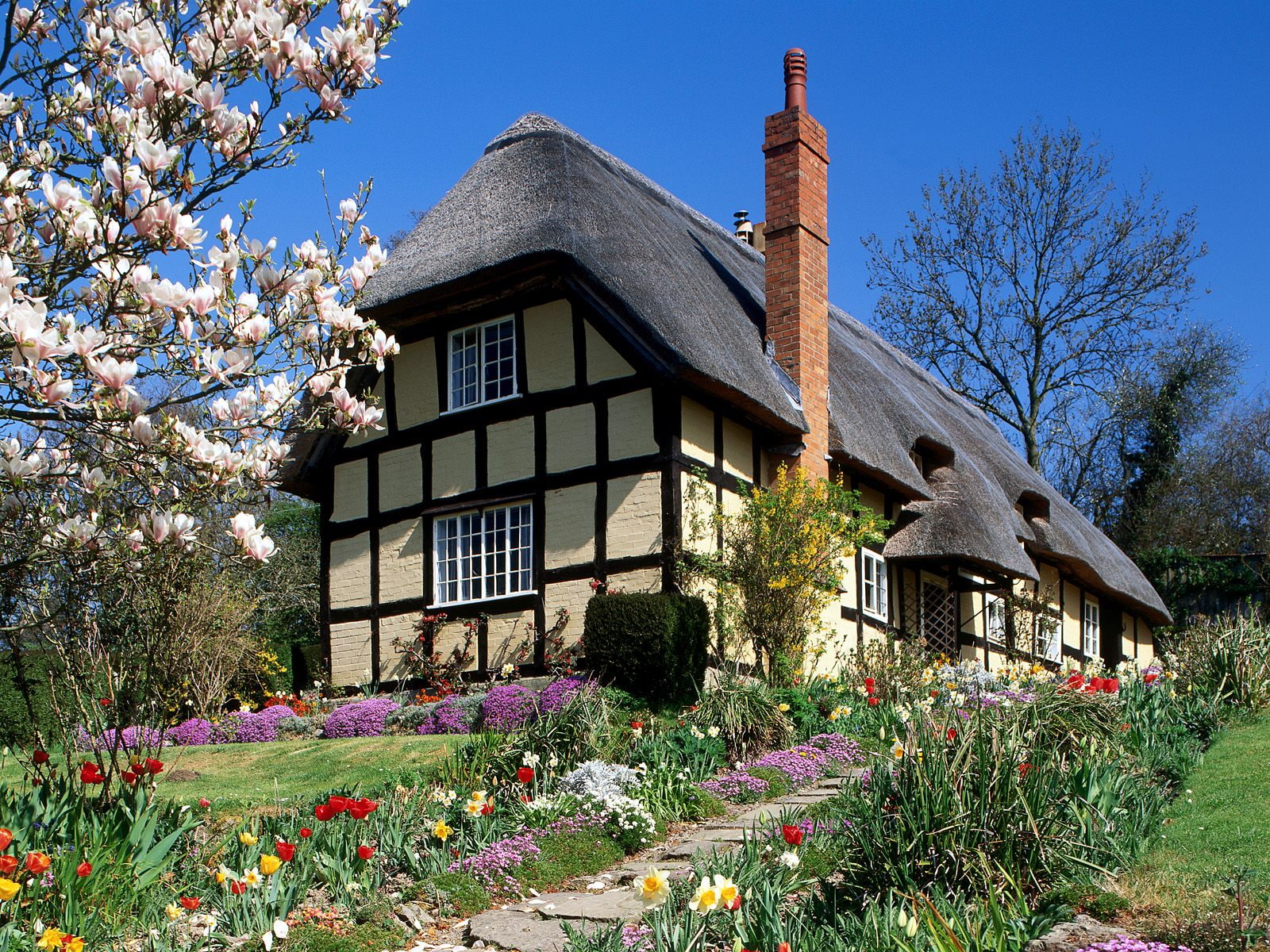 engl, england, spring, 720P, garden, HD Wallpaper