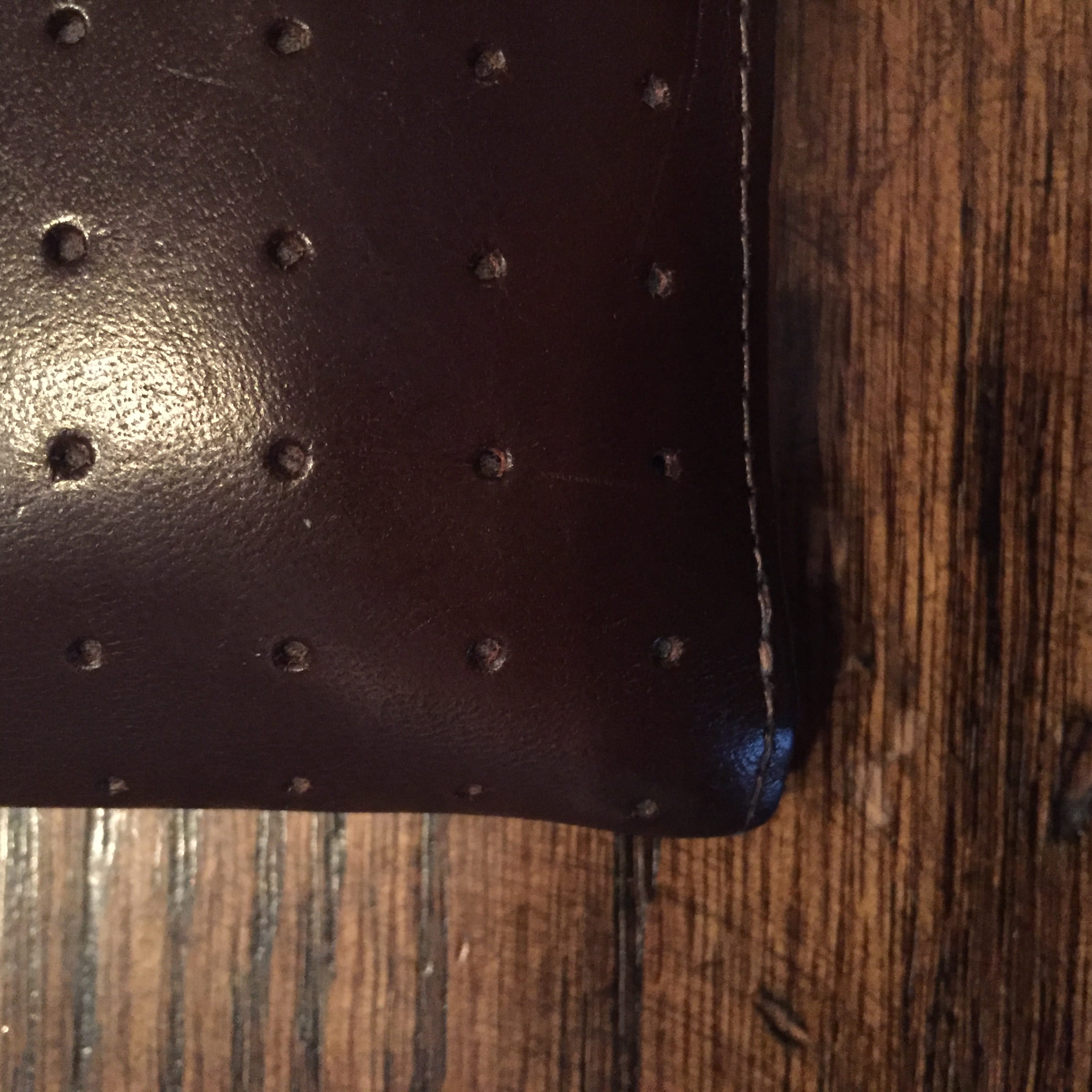 tim engle design, old, textured, copy space, cincinnati, united states, wood, leather, brown, pattern, backgrounds, day, holes, close-up, textile, wood grain, Phone HD Wallpaper