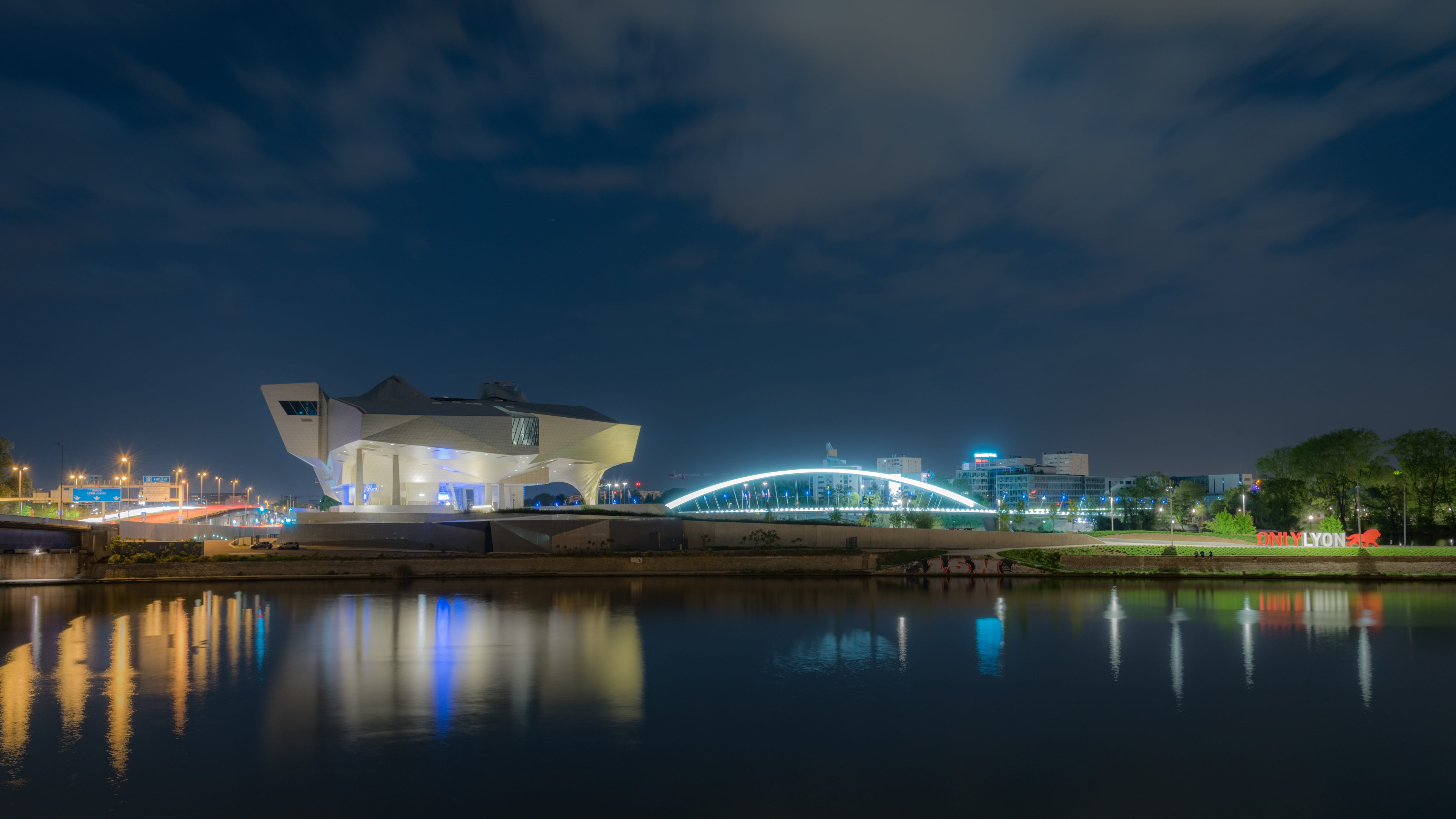 office building exterior, lyonphoto, lyon, museedesconfluences, architecture, photooftheday, monlyon, waterfront, illuminated, merveillesdelyon, transportation, HD Wallpaper