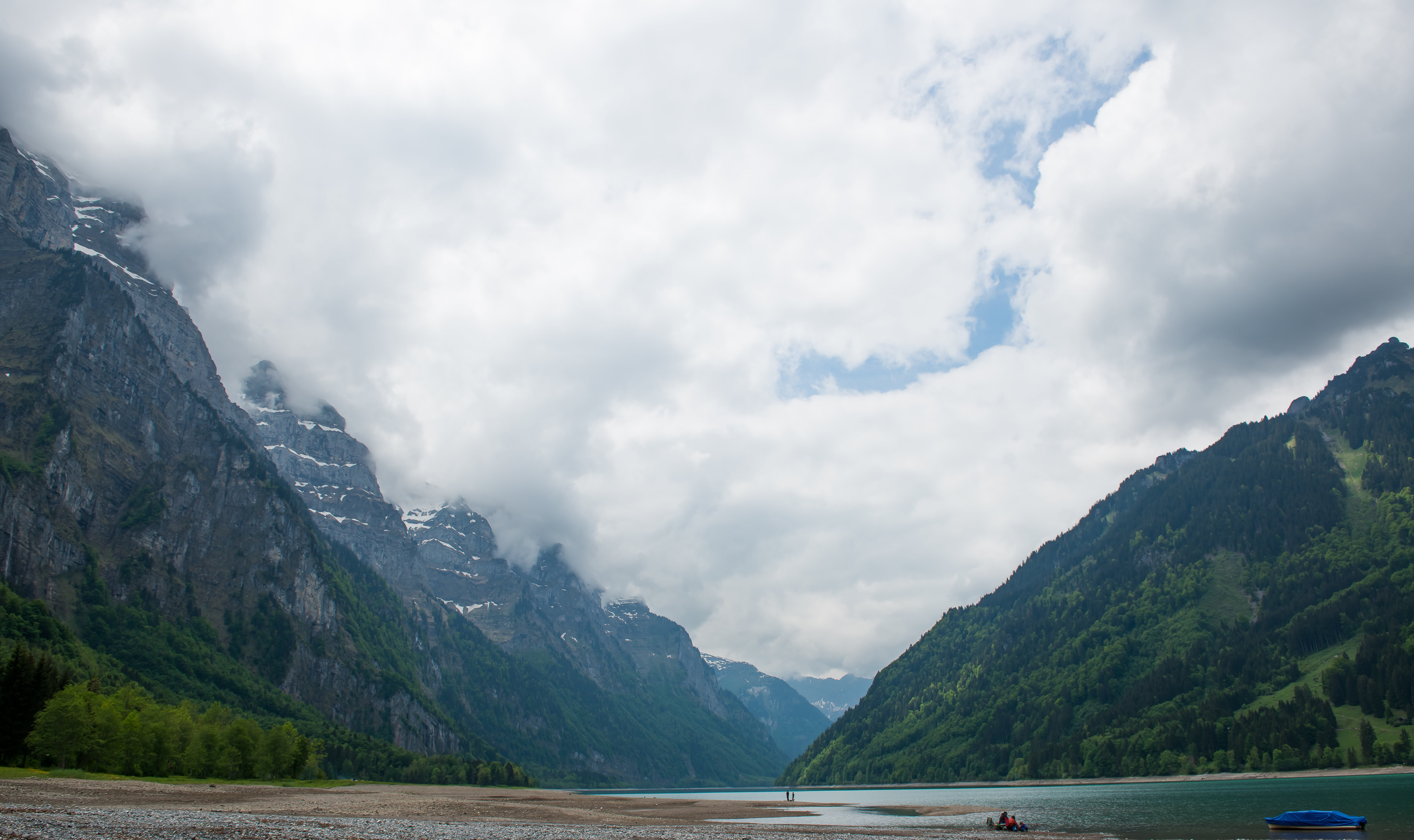 lake, travel, mountain, environment, cloud - sky, scenics - nature, non-urban scene, mountain range, swiss, holiday, mountain peak, beauty in nature, day, HD Wallpaper