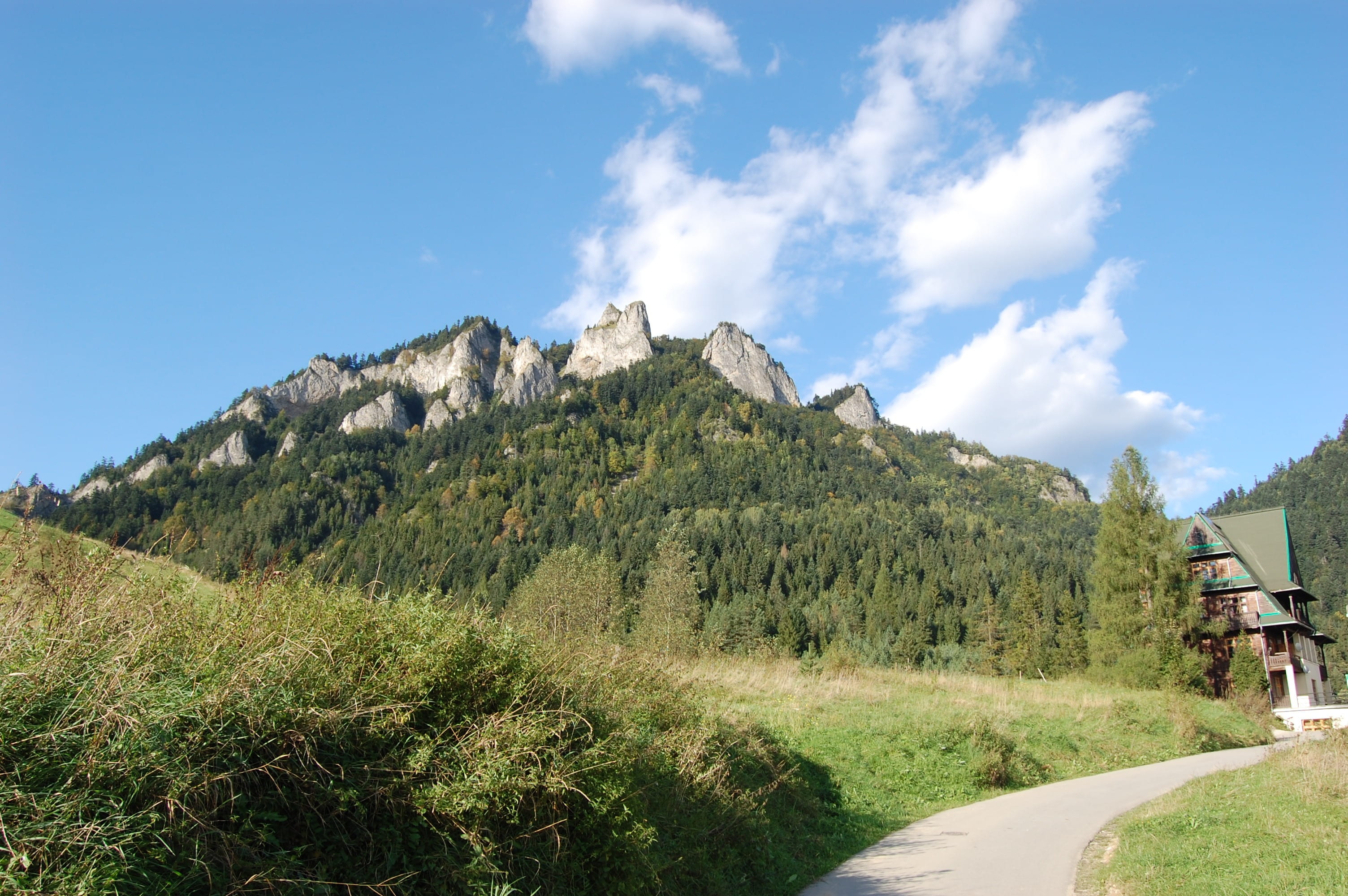 tatra, sky, direction, growth, no people, hill, scenery, tatry, scenics - nature, mountai, cloud - sky, nature, tranquil scene, tranquility, view, road, HD Wallpaper