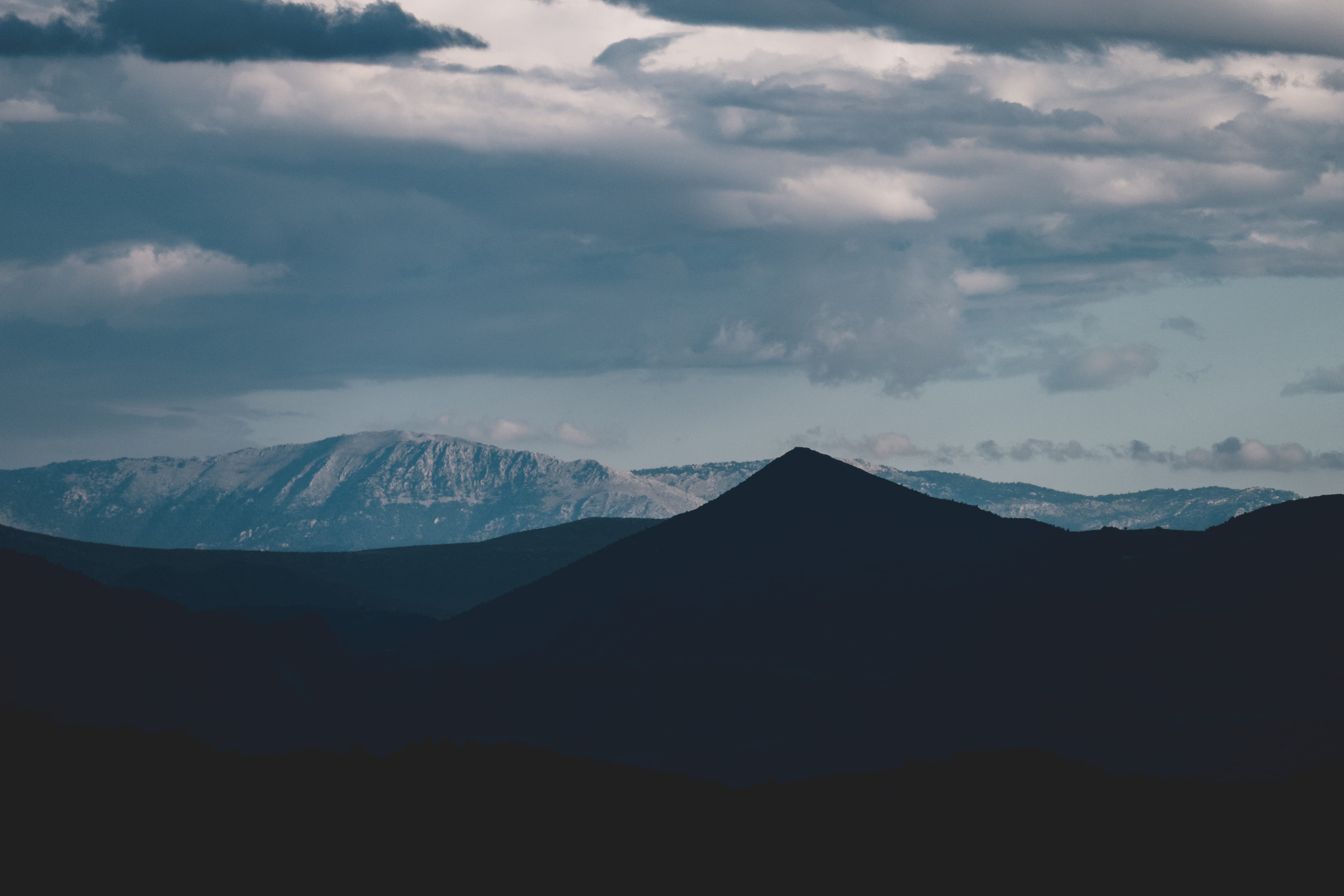 cloudscape, cloudy, landscape, no people, shadows, peak, mountain range, tranquility, greece, nature, beauty in nature, mountain peak, landscapses, tranquil scene, HD Wallpaper