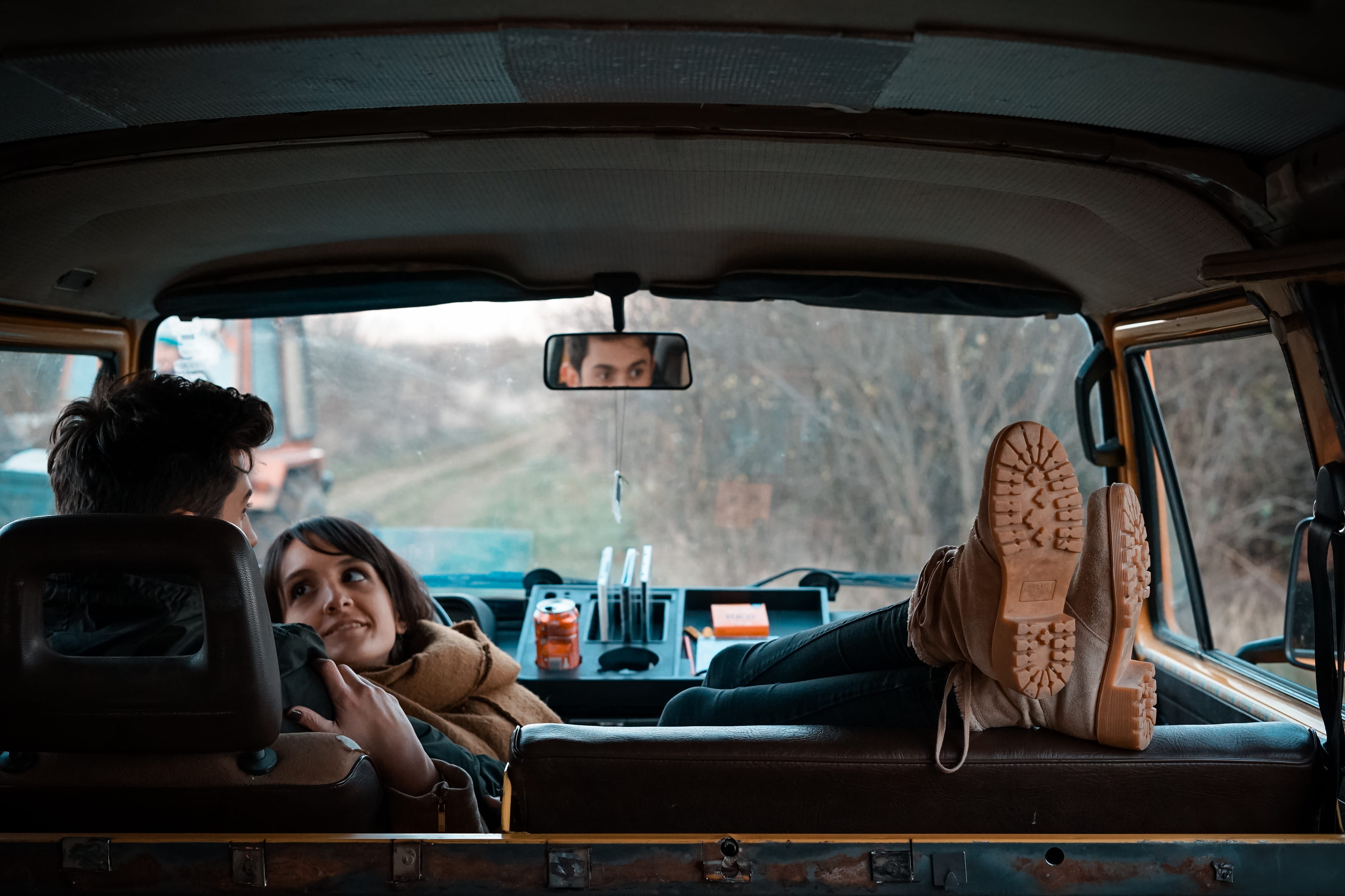 women, mirror, mode of transportation, trees, woman, togetherness, two people, lap, travel, motor vehicle, portrait, land vehicle, road trip, real people, HD Wallpaper