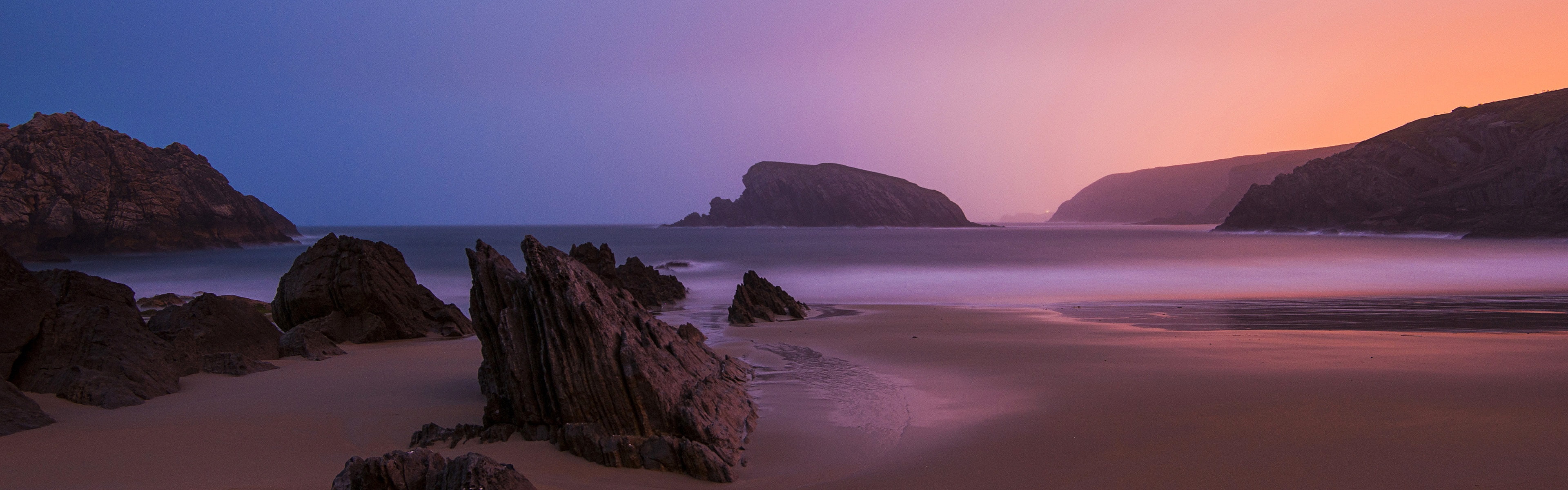 Near, Northern, Beach, Sunrise, 4K, Spain, Santander, HD Wallpaper