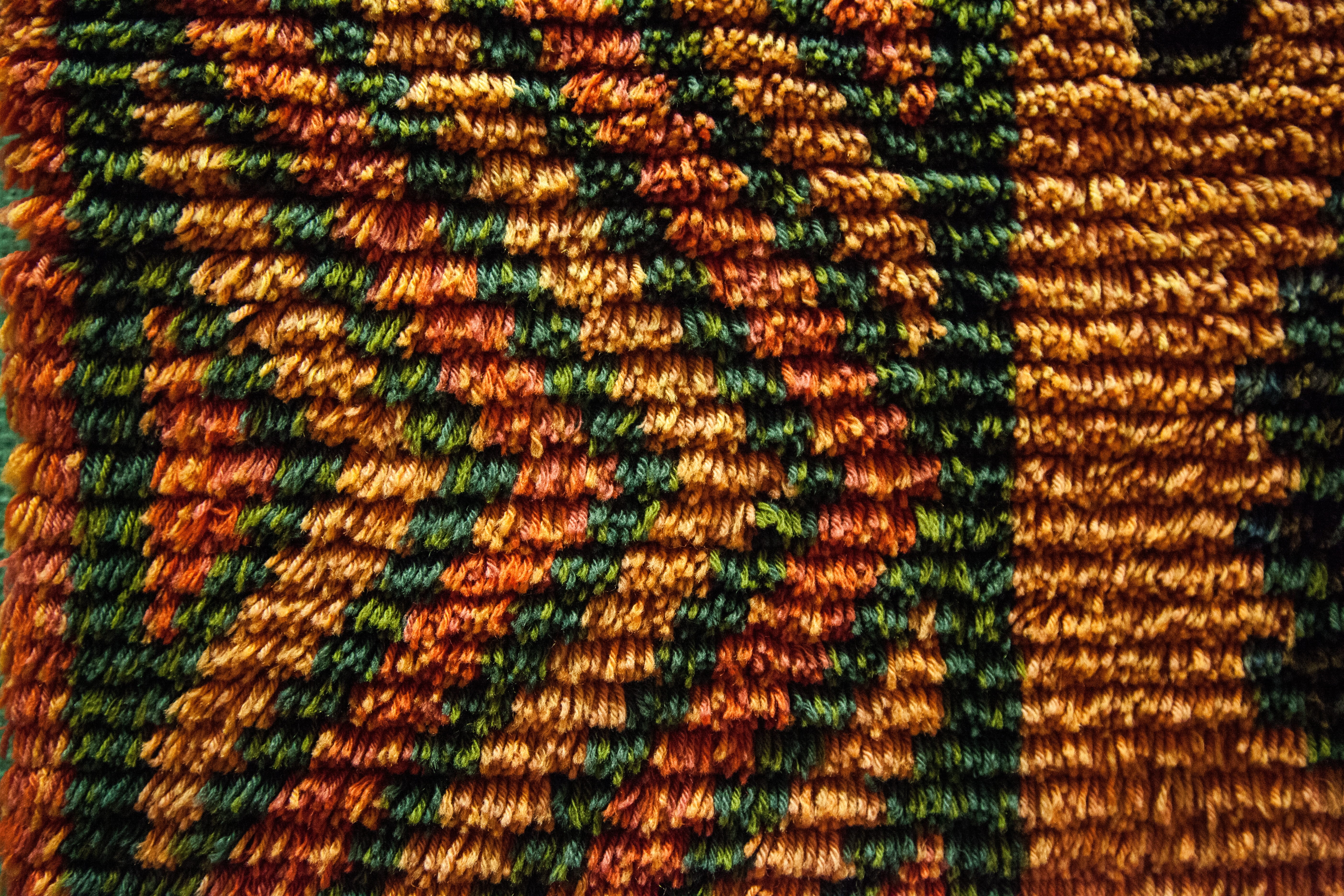 weave, design, decorative, handmade, rya, closeup, decoration, thread, texture, fabric, brown, creative, full frame, tree, colored, no people, craft, orange color, HD Wallpaper