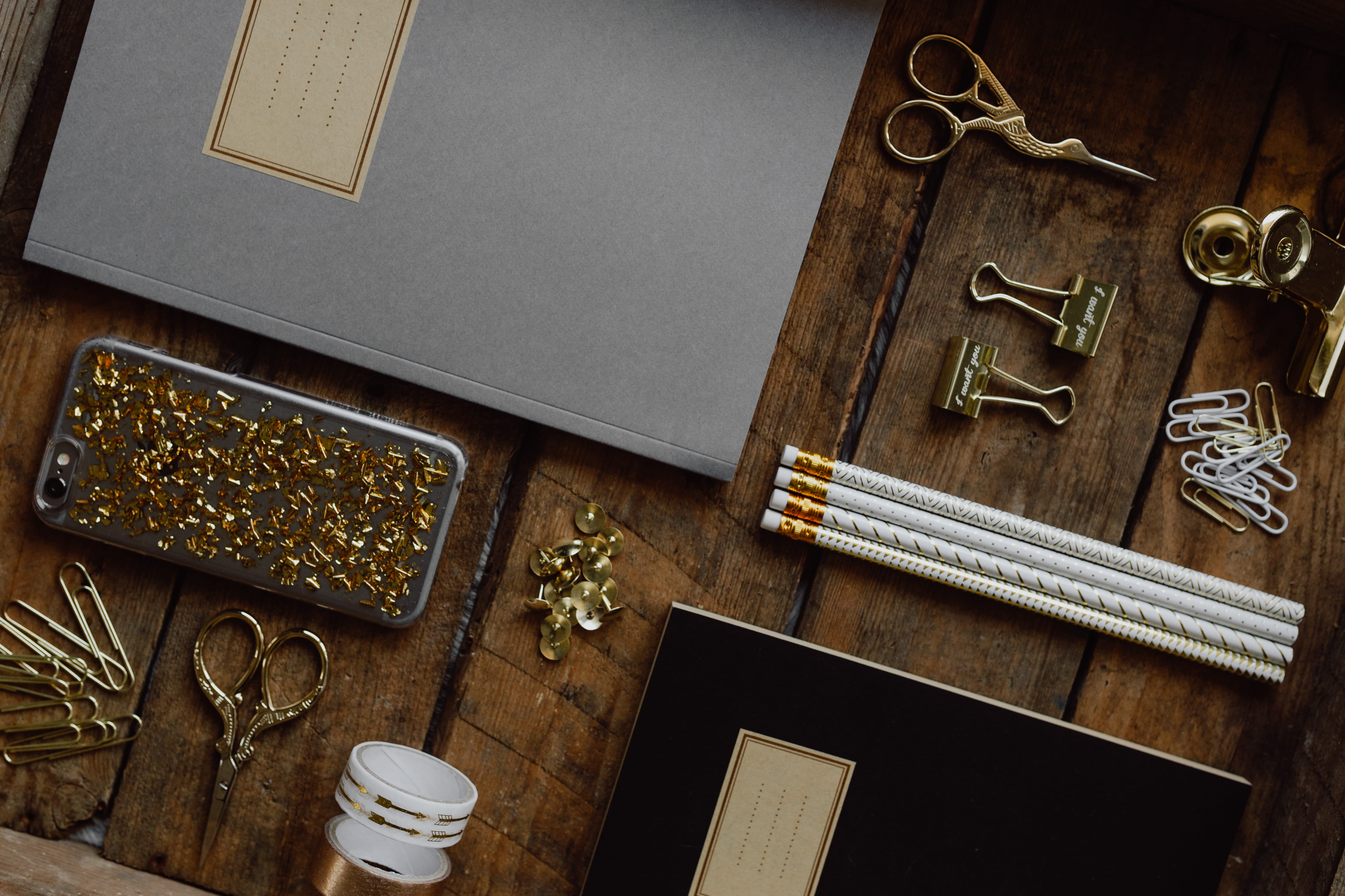 place of work, creativity, accesories, craft, container, old, flatlay, school, innovation, high angle view, equipment, table, ornate, tray, iphone, wood - material, HD Wallpaper