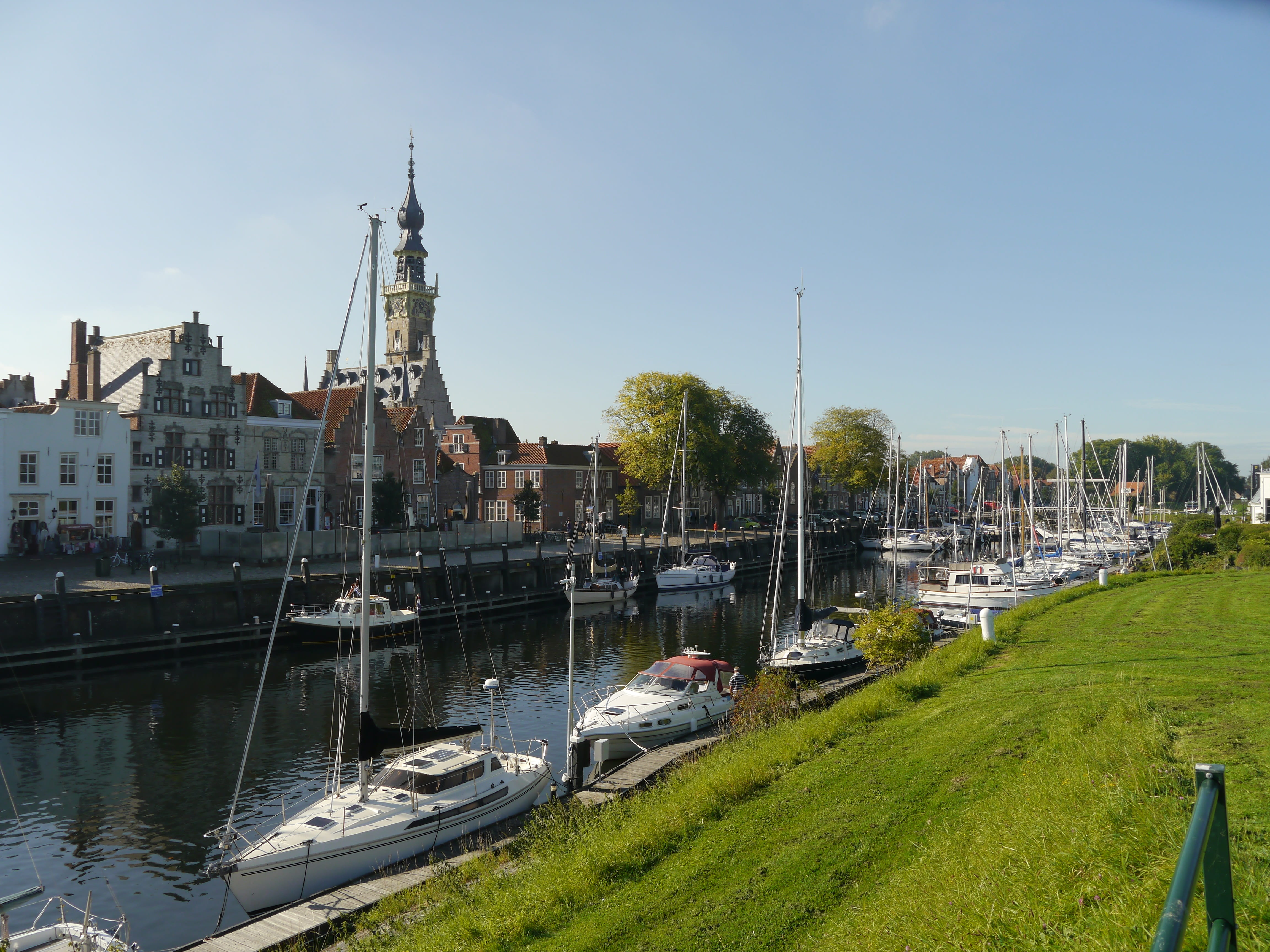 religion, marina, travel, moored, north sea, mode of transportation, yacht, zeeland, day, nautical vessel, transportation, building exterior, building, HD Wallpaper
