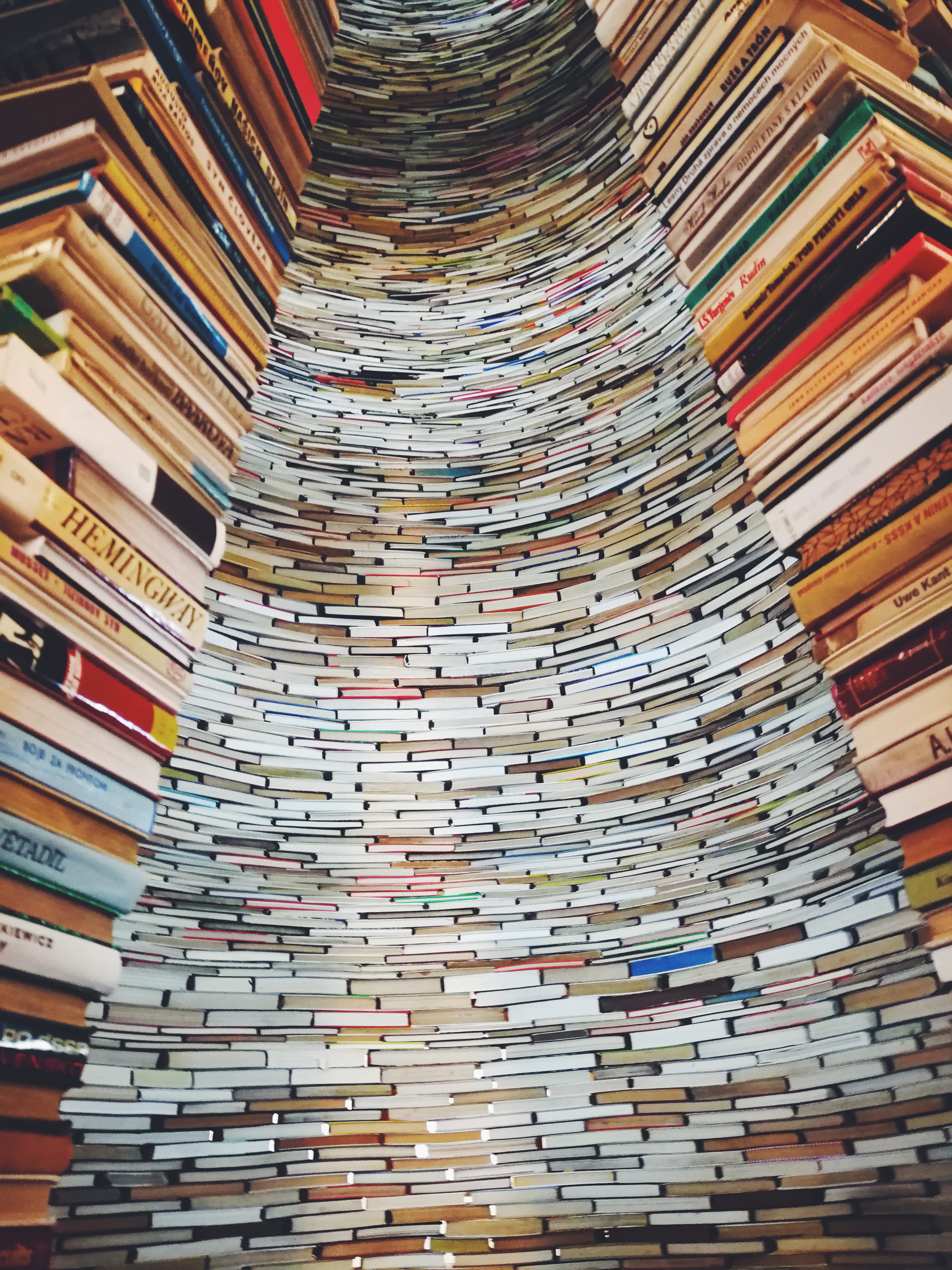 photography, education, in a row, low angle view, built structure, abundance, choice, ceiling, assorted, backgrounds, multi colored, book, collection, stack, Phone HD Wallpaper