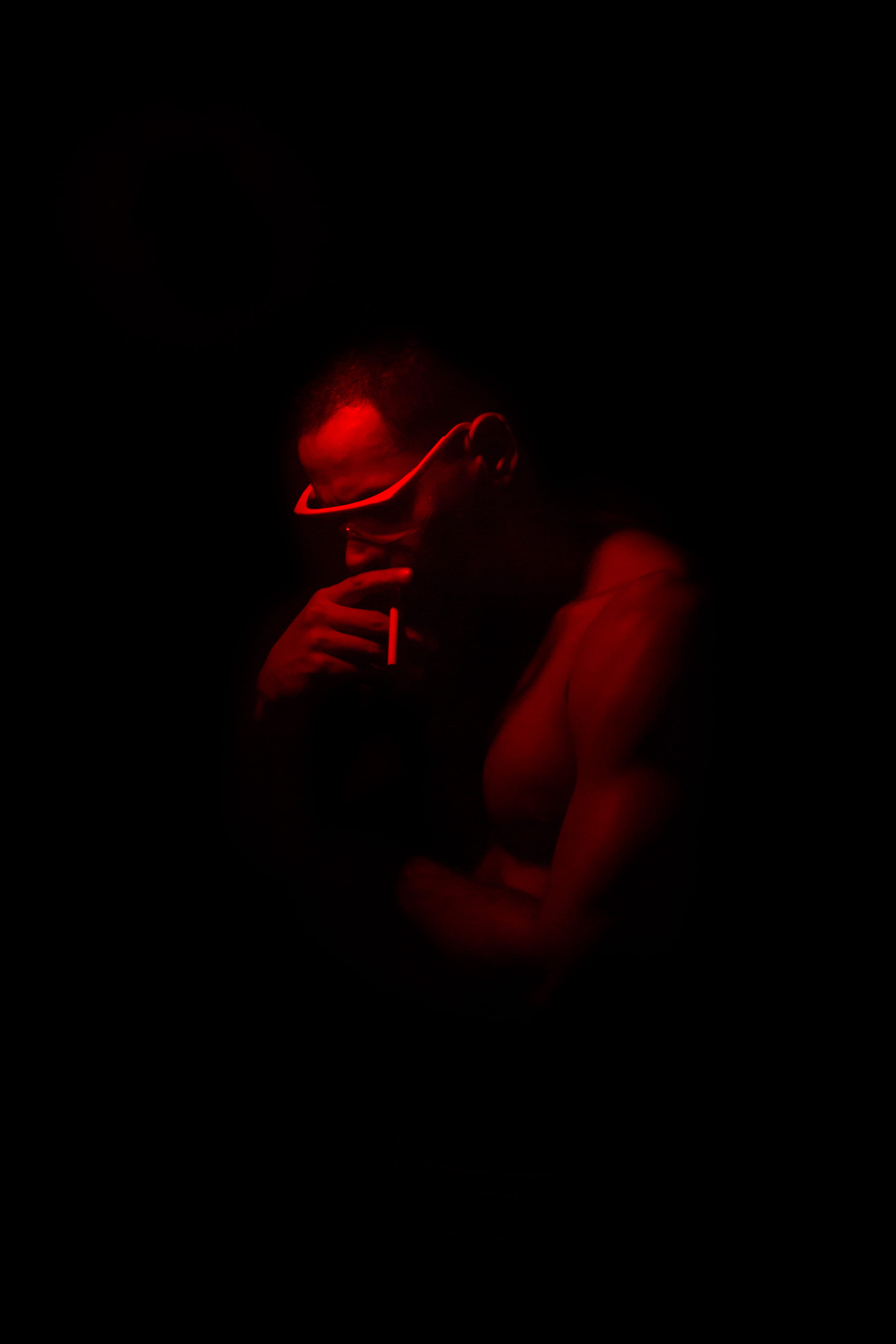 mystery, sigarette, aggression, body part, obscured face, sign, glasses, dark, photography, smoke, future, human hand, white glasses, 4K, miami ad school, Phone HD Wallpaper
