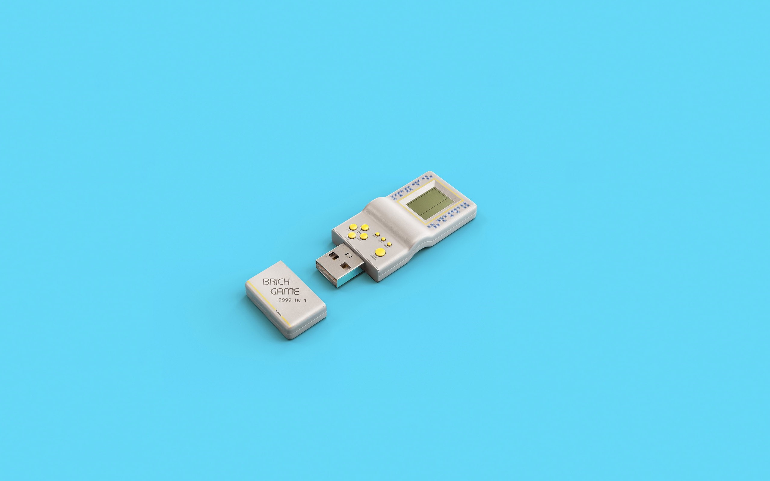 2K, Tetris, Minimalism, Memories Stick, Art, Andrei Lacatusu, HD Wallpaper
