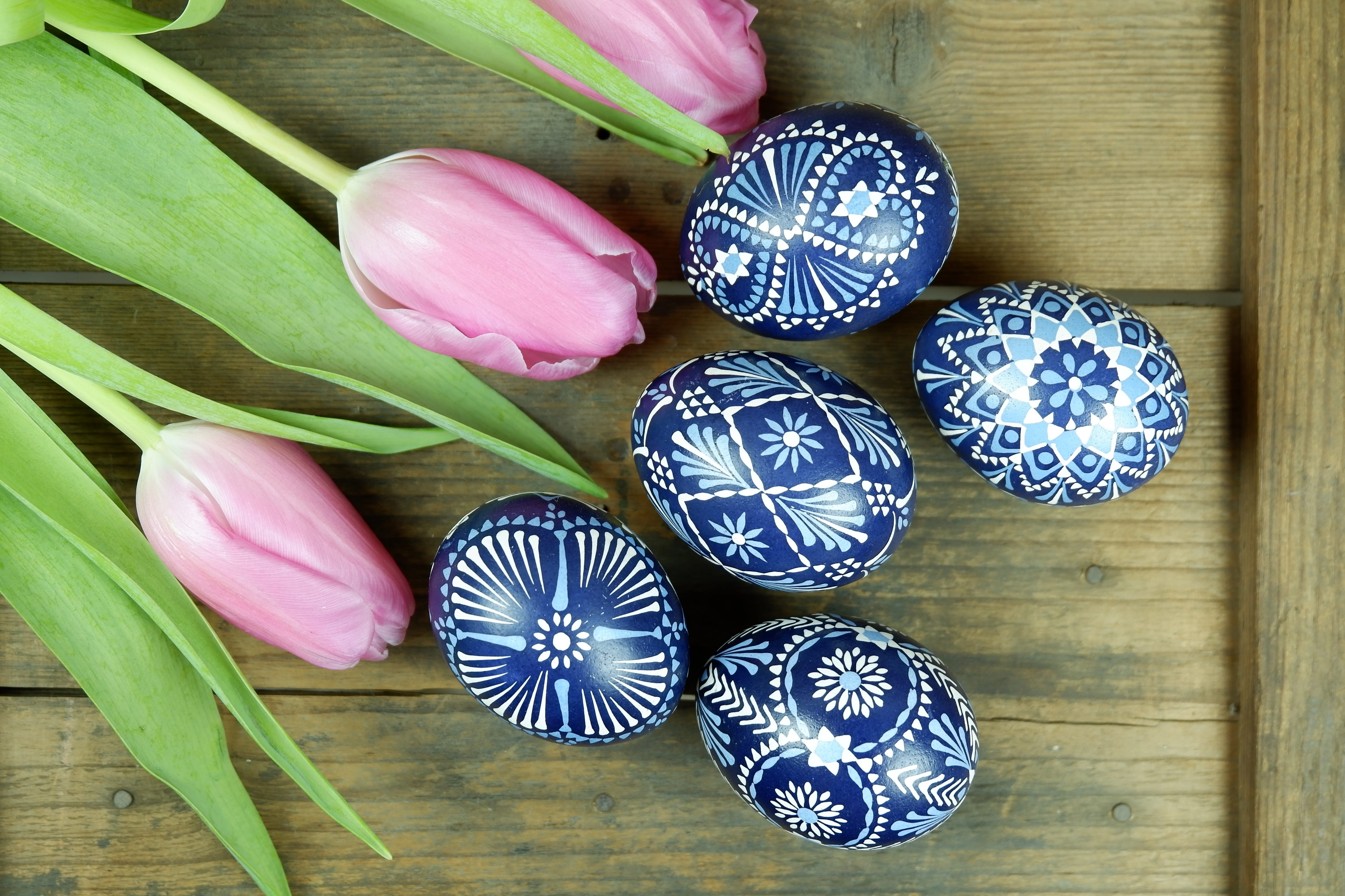 spring, no people, flowering plant, group of objects, trend, decorated eggs, multi colored, still life, 4K, blue eggs, art and craft, spring decoration, HD Wallpaper