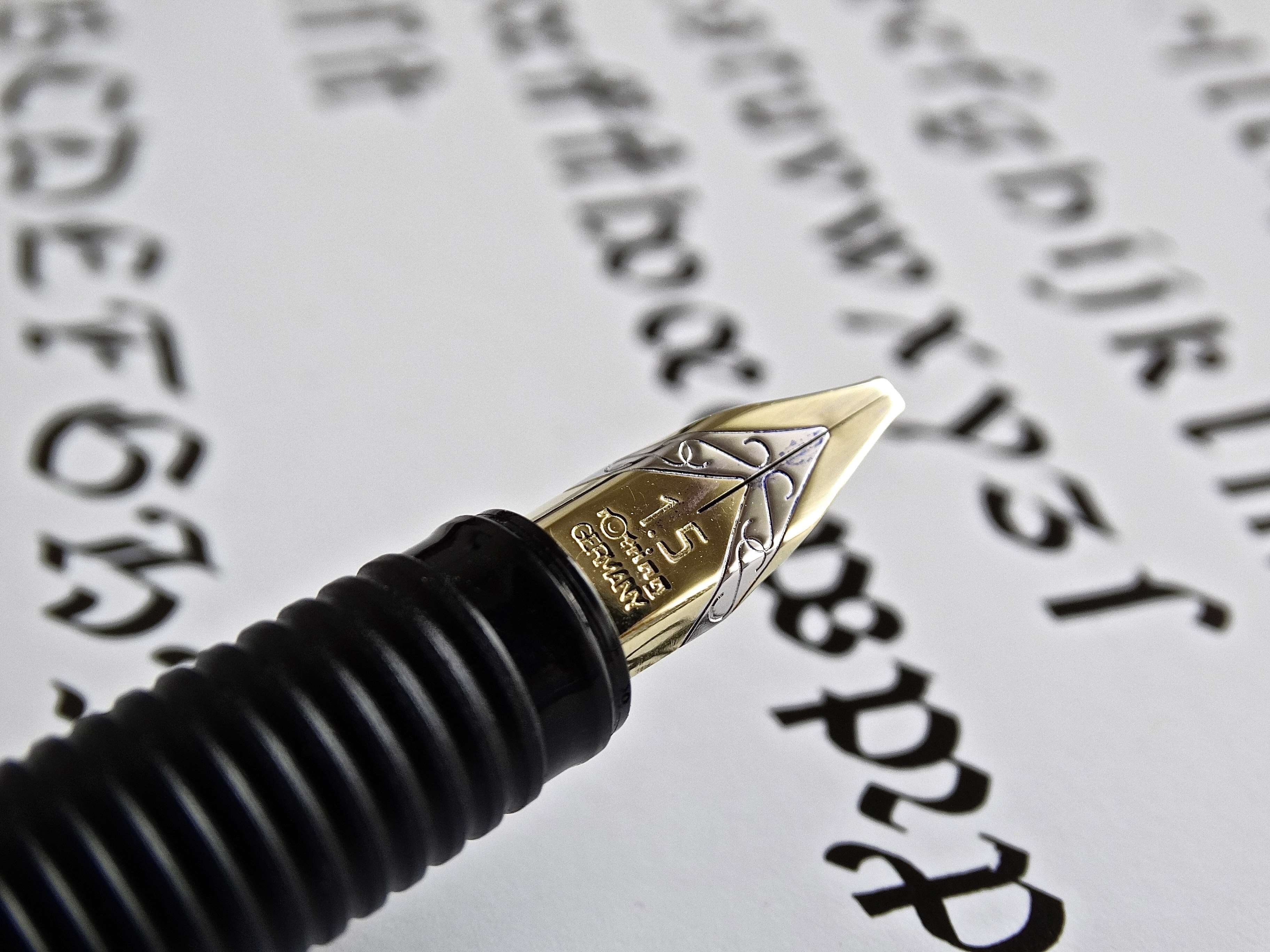 western script, calligraphy, dollar sign, studio shot, corporate business, close-up, close up, no people, extreme close-up, letters, writing, ink pen, text, HD Wallpaper