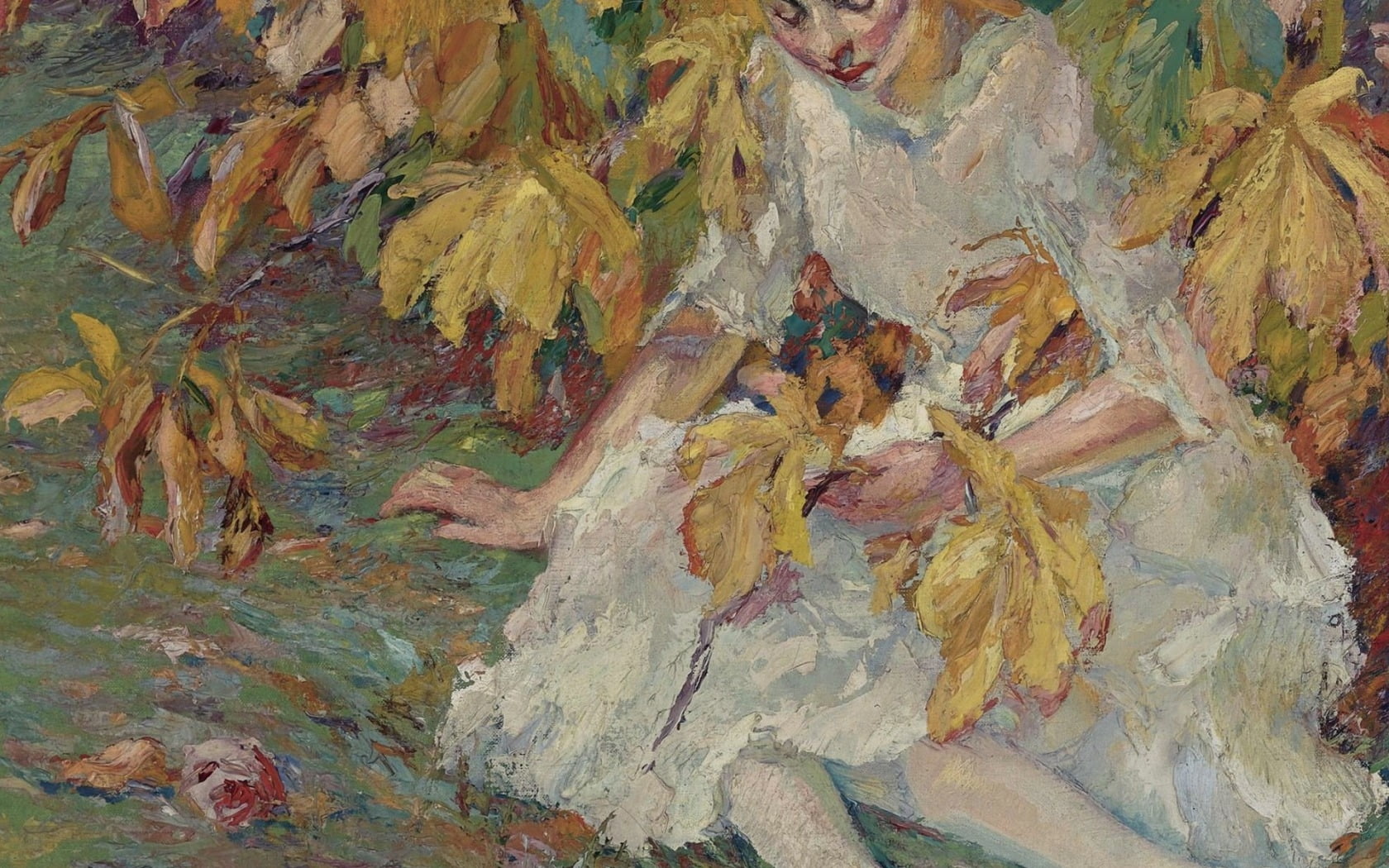 full frame, art and craft, multi colored, outdoors, luminos, close-up, rough, hand, 720P, high angle view, edward cucuel, backgrounds, leaves, day, plant, HD Wallpaper