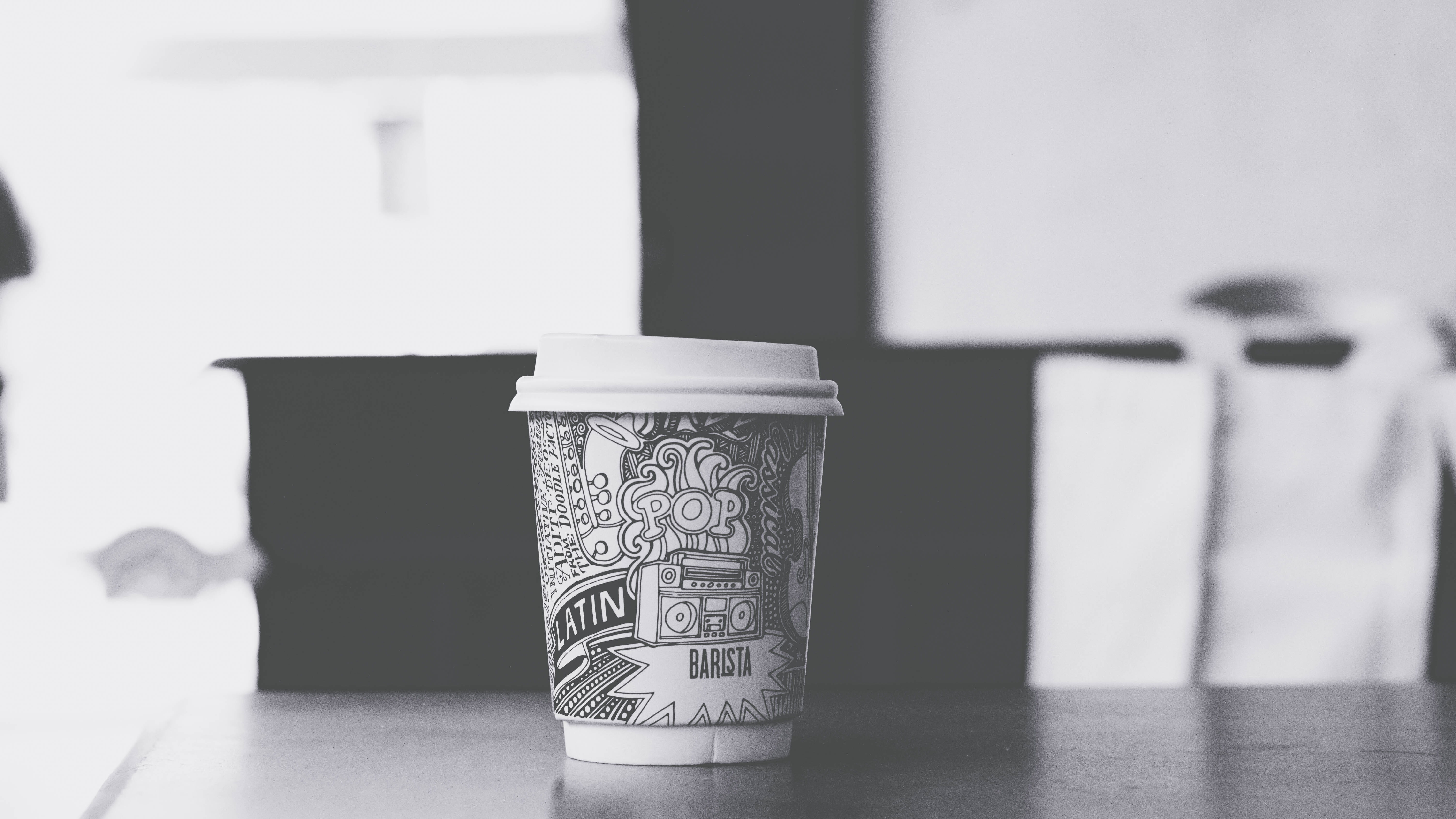 pattern, coffee shop, business, no people, economy, barista lavazza, cafe, cappuccino, love, indoors, nature, americano, 5K, black, savings, currency, HD Wallpaper