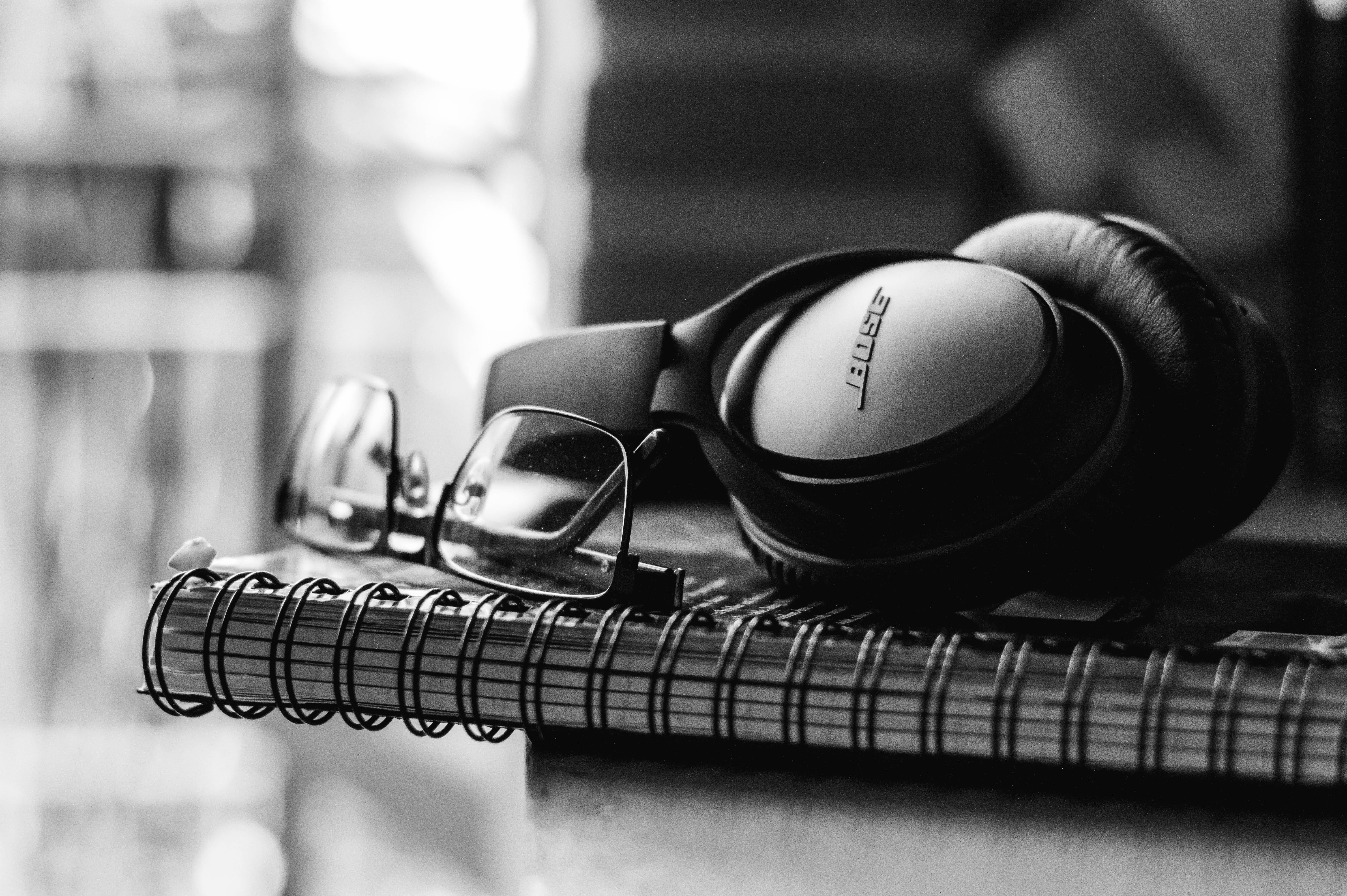 black, musical equipment, book, equipment, entrepreneur, indoors, arts culture and entertainment, work, no people, startup, close-up, india, white, headphones, HD Wallpaper