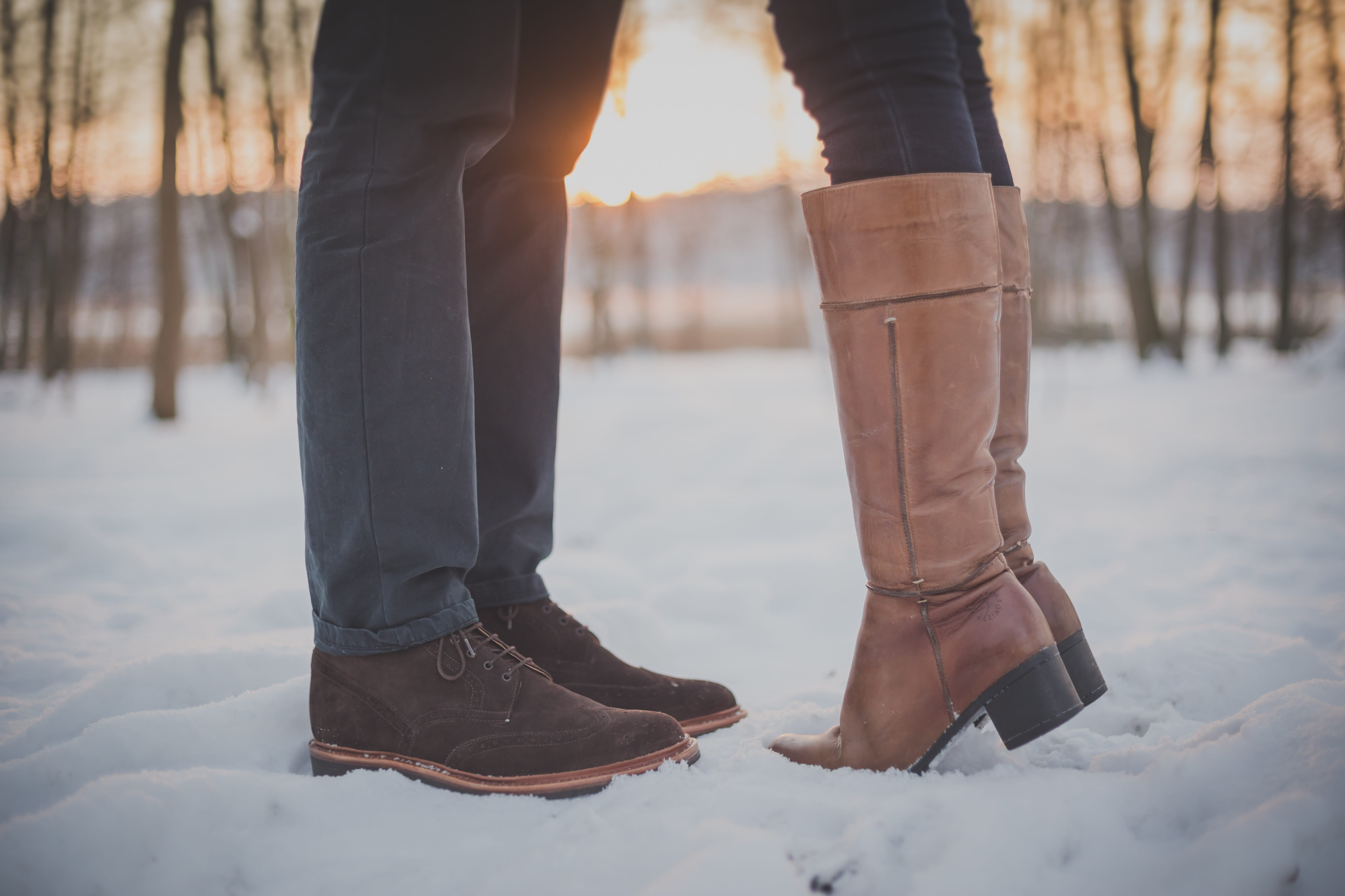 outdoors, human foot, winter, man, human limb, real people, day, human leg, shoe, human body part, two, covered, feet, cold temperature, persons, snow, HD Wallpaper