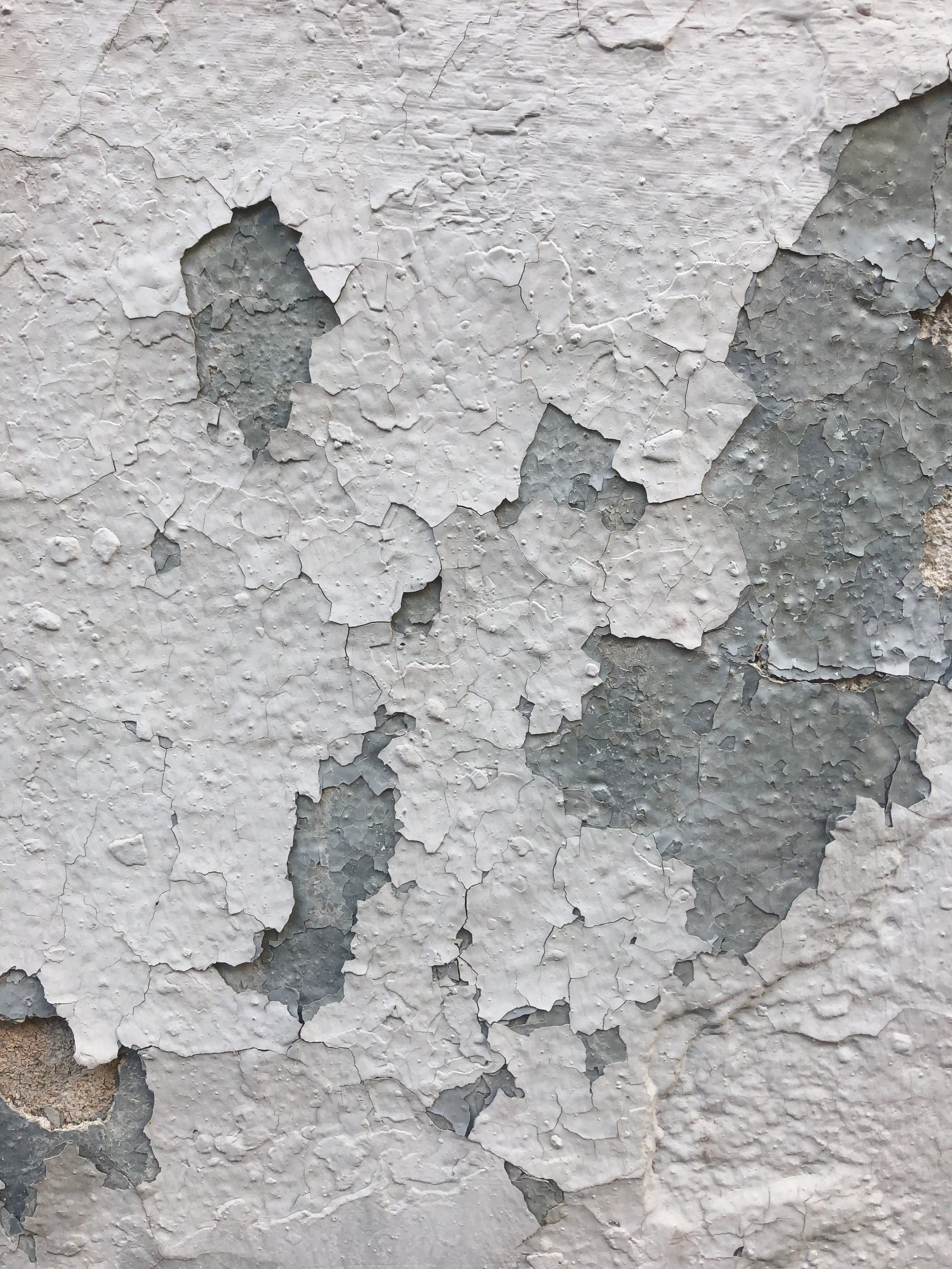 outdoors, 4K, full frame, weathered, bad condition, textured effect, no people, rough, stone wall, white color, textured, concrete, white, built structure, Phone HD Wallpaper