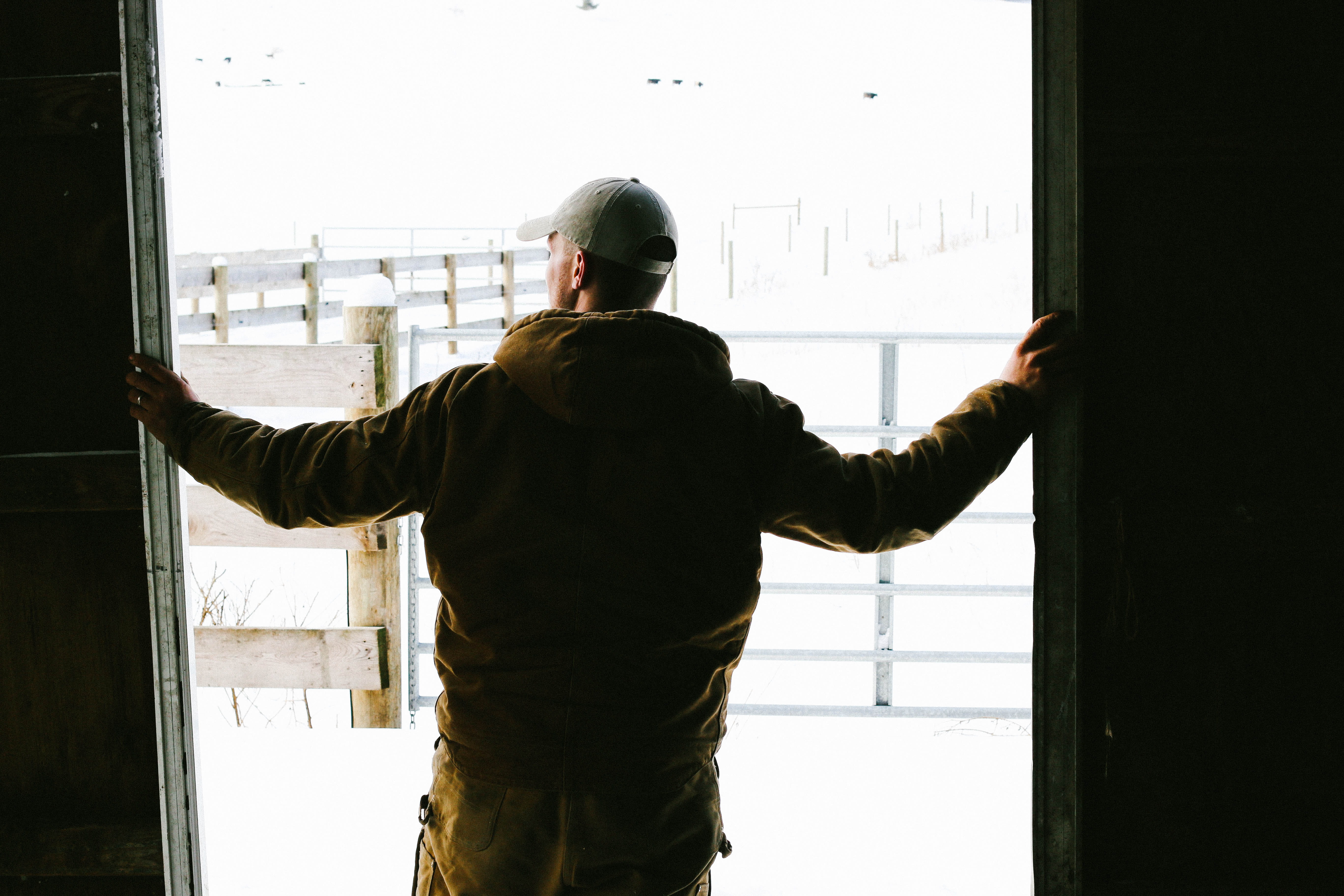 indoors, men, leisure activity, carhartt, standing, rear view, cooperstown, transparent, united states, glass - material, adult, real people, farmer, architecture, HD Wallpaper