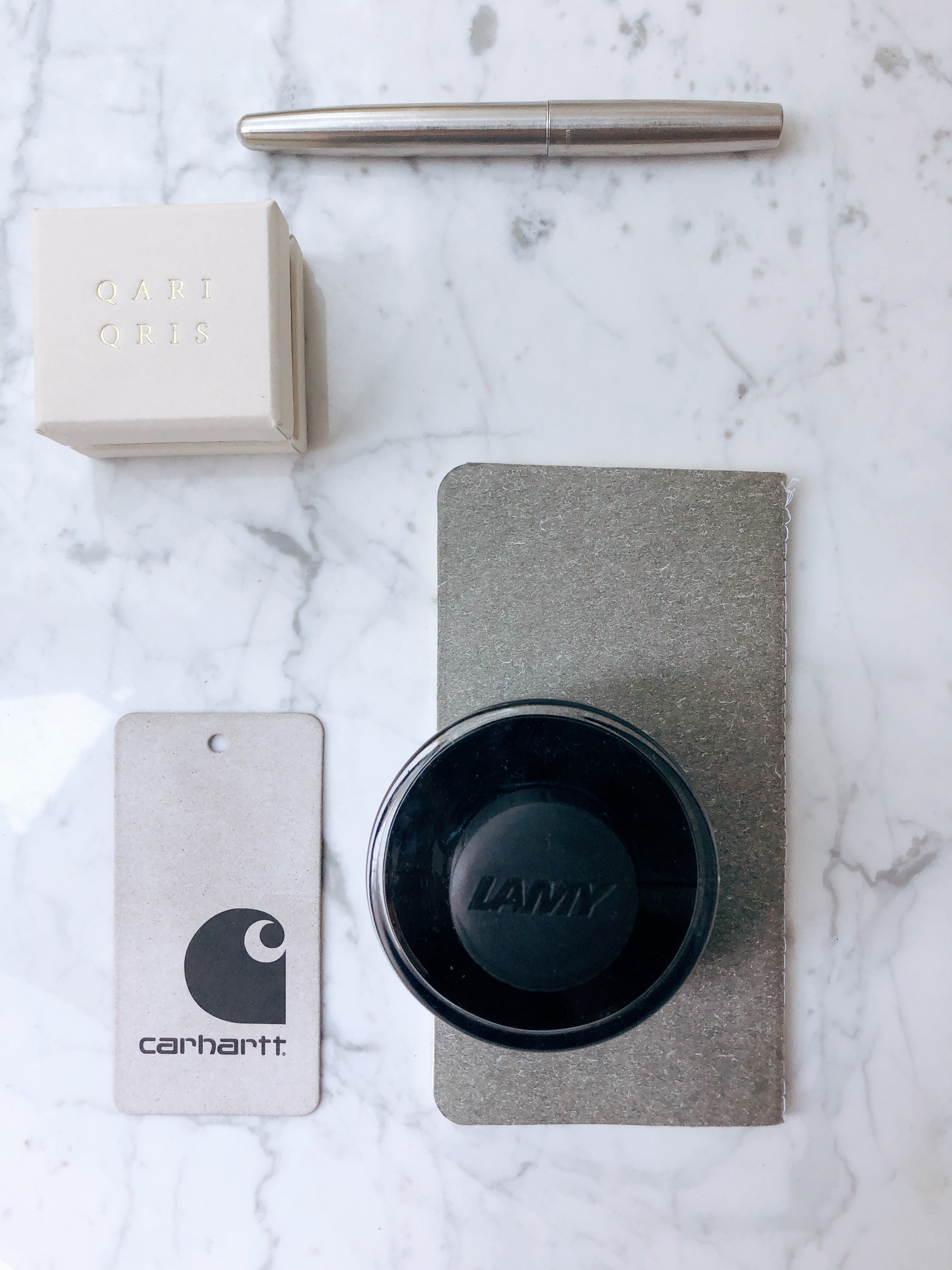 brands, cold temperature, geometric shape, 4K, from above, table, marble, day, white color, tag, connection, slab, technology, pen, electronics, close-up, Phone HD Wallpaper