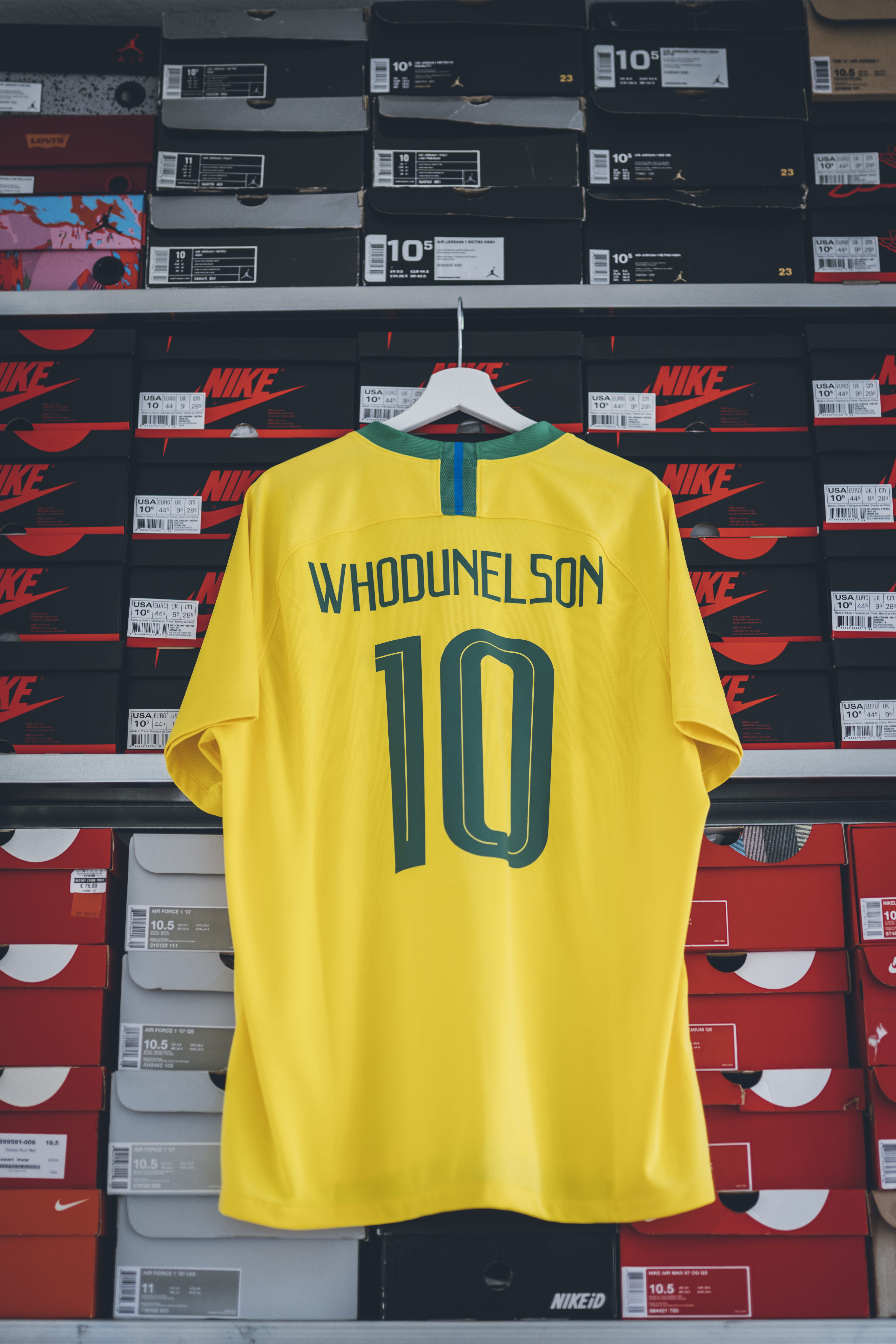 store, soccer, western script, nike, indoors, rack, day, human, jersey, lifestyle, no people, side by side, apparel, number, dressing room, football, script, Phone HD Wallpaper