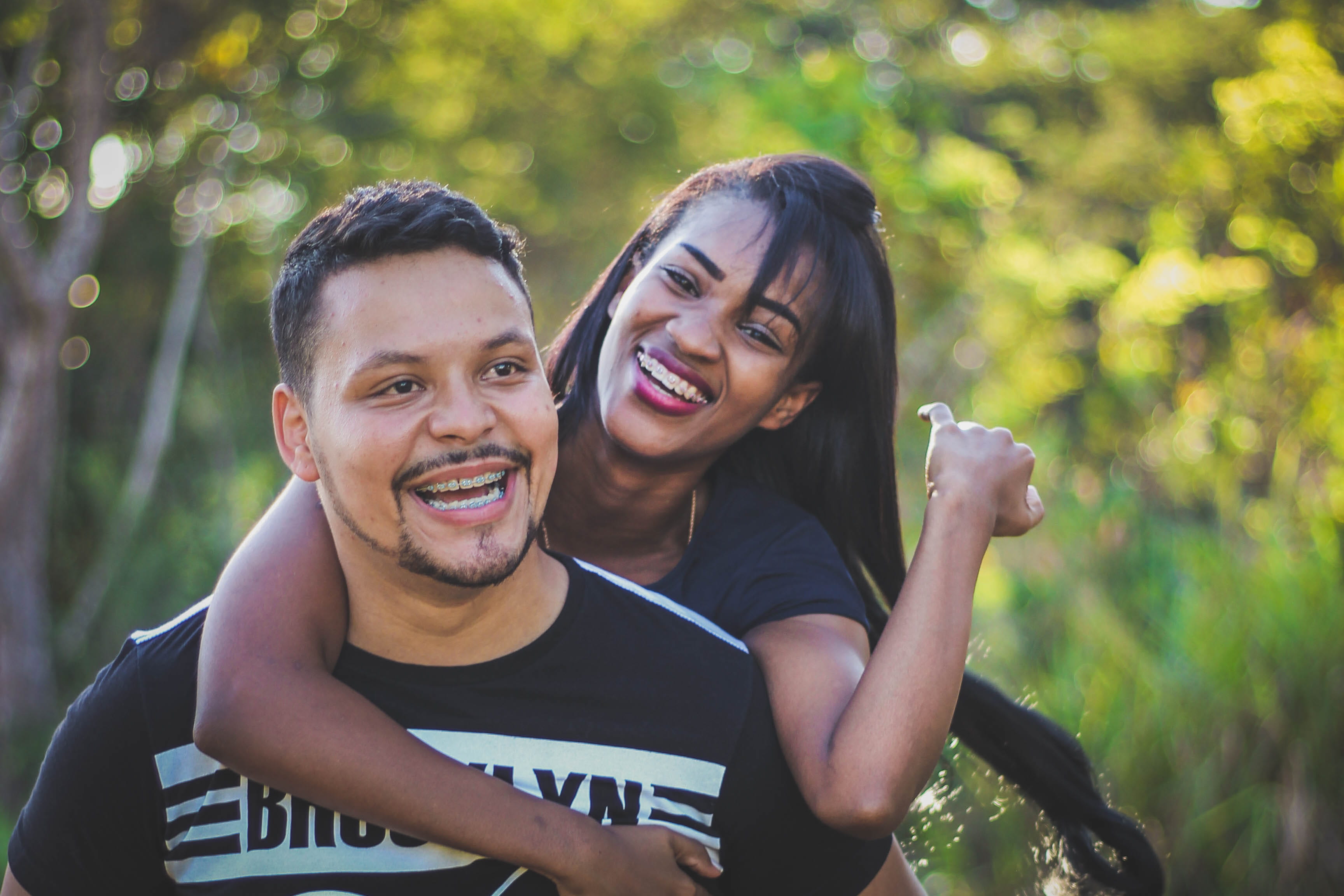 summer, front view, fun, lifestyles, women, enjoyment, portrait, two People, together, back, day, black, couple - Relationship, females, selective, togetherness, HD Wallpaper