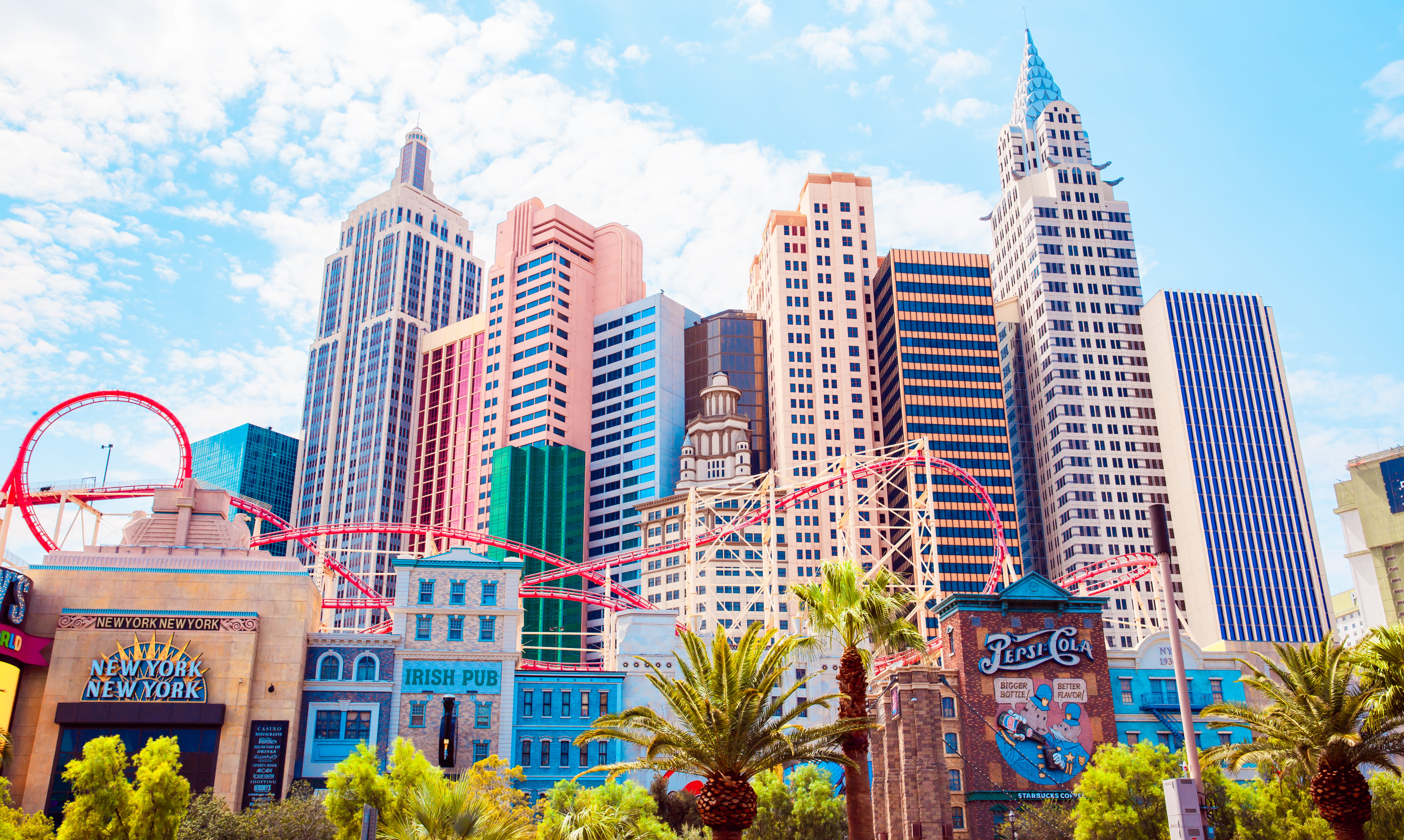 street, vase, skyscraper, urban skyline, building exterior, built structure, office, new york-new york hotel and casino, nature, landscape, urban, cityscape, HD Wallpaper