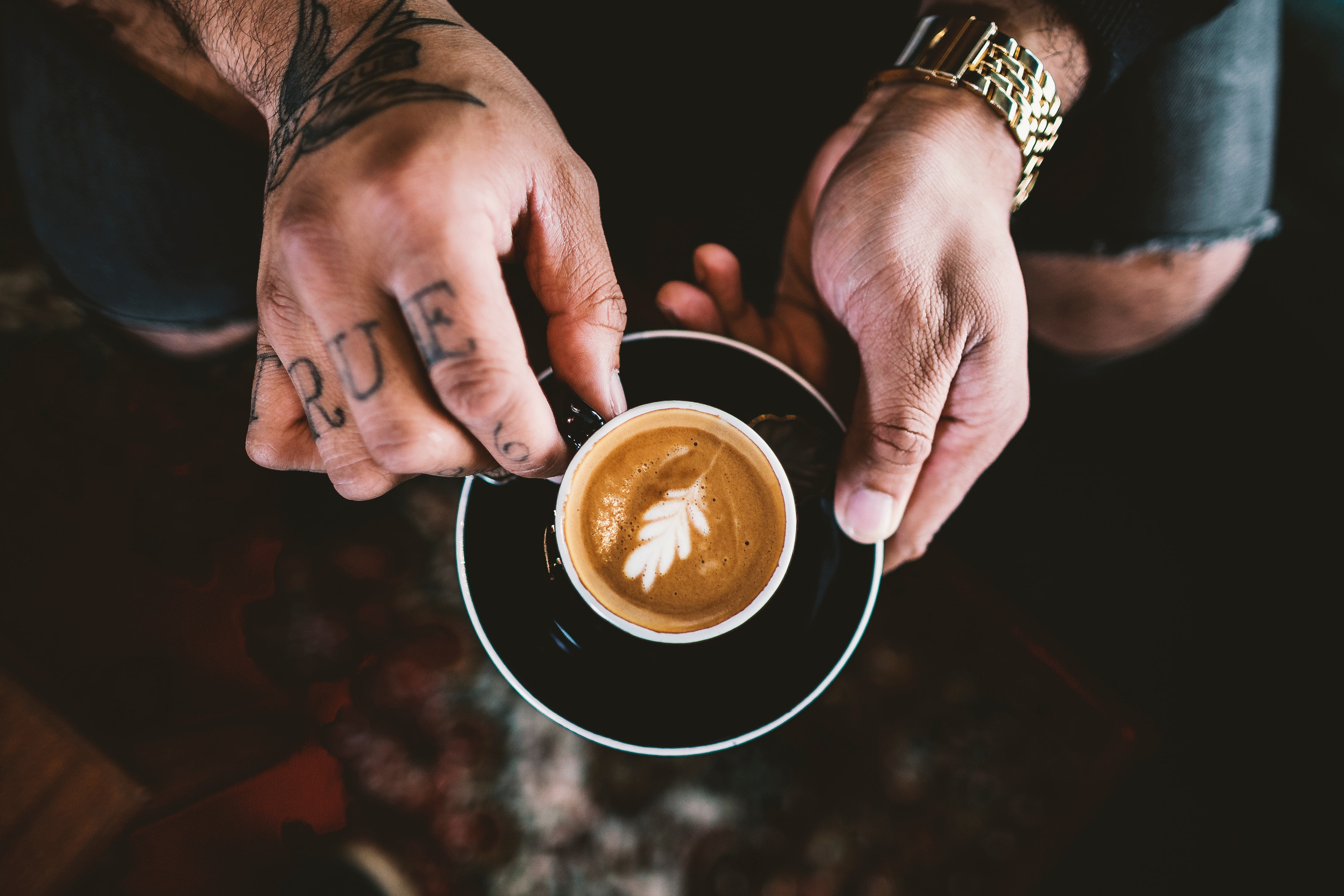 mug, barista, table, indoors, one Person, freshness, holding, heat - Temperature, young Adult, drinking, ceramic, hot drink, men, crockery, love, black Color, HD Wallpaper