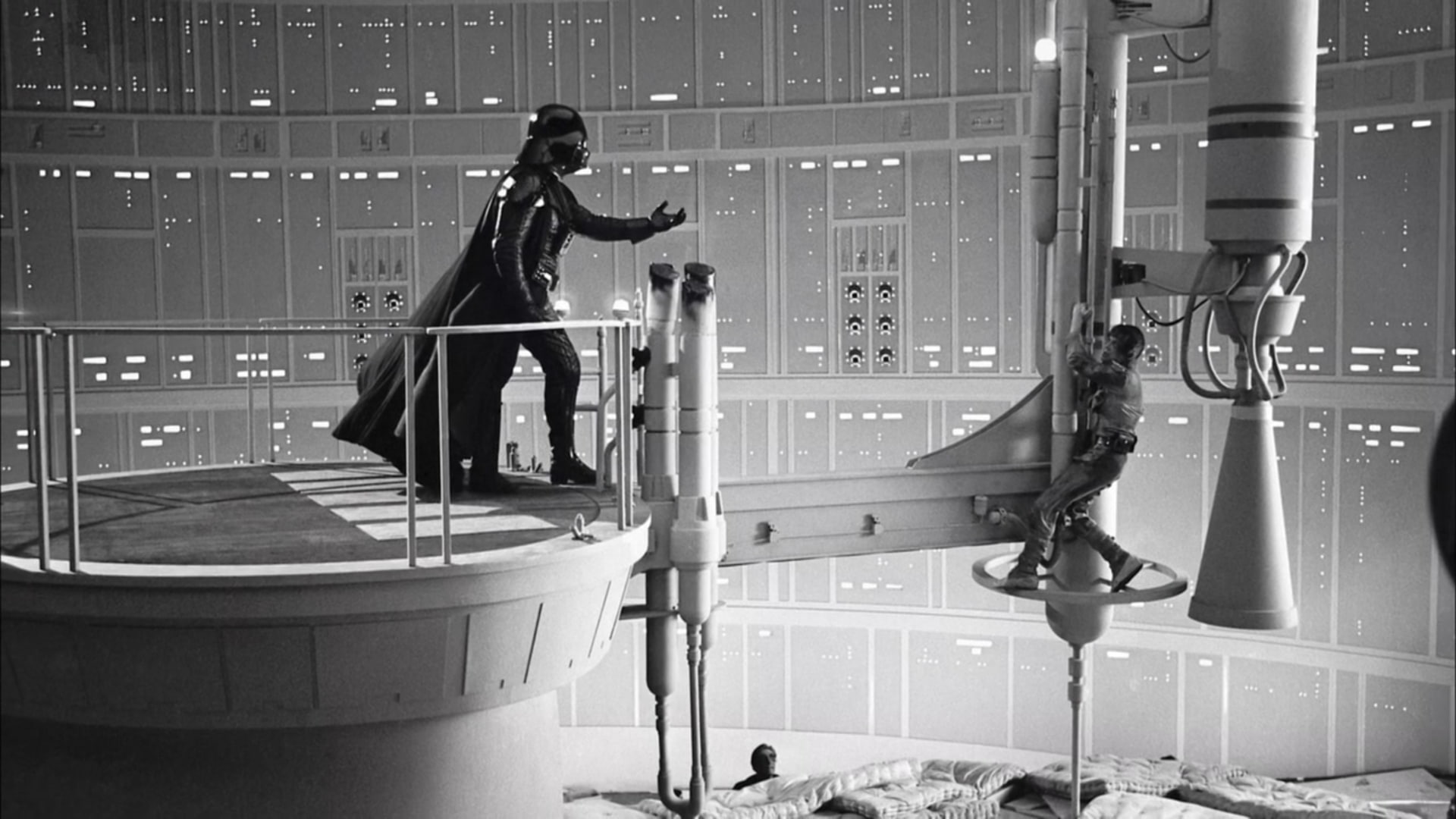 Darth Vader, darth, jedi, star, sith, wars, art, skywalker, back, luke, hd, Star Wars, empire, monochrome, strikes, video, vader, games, 1080P, HD Wallpaper