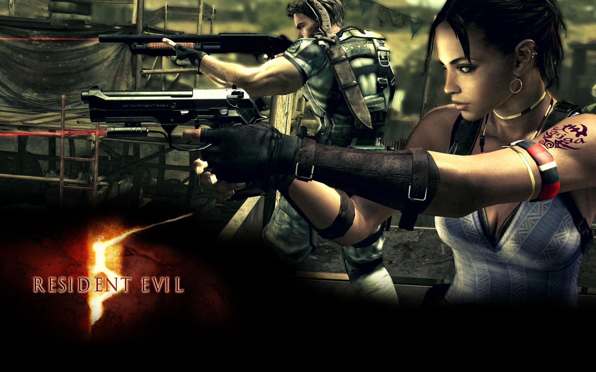 art, game, 1080P, evil, resident, Resident Evil, video, Gun, Adventure, Action, games, HD, HD Wallpaper
