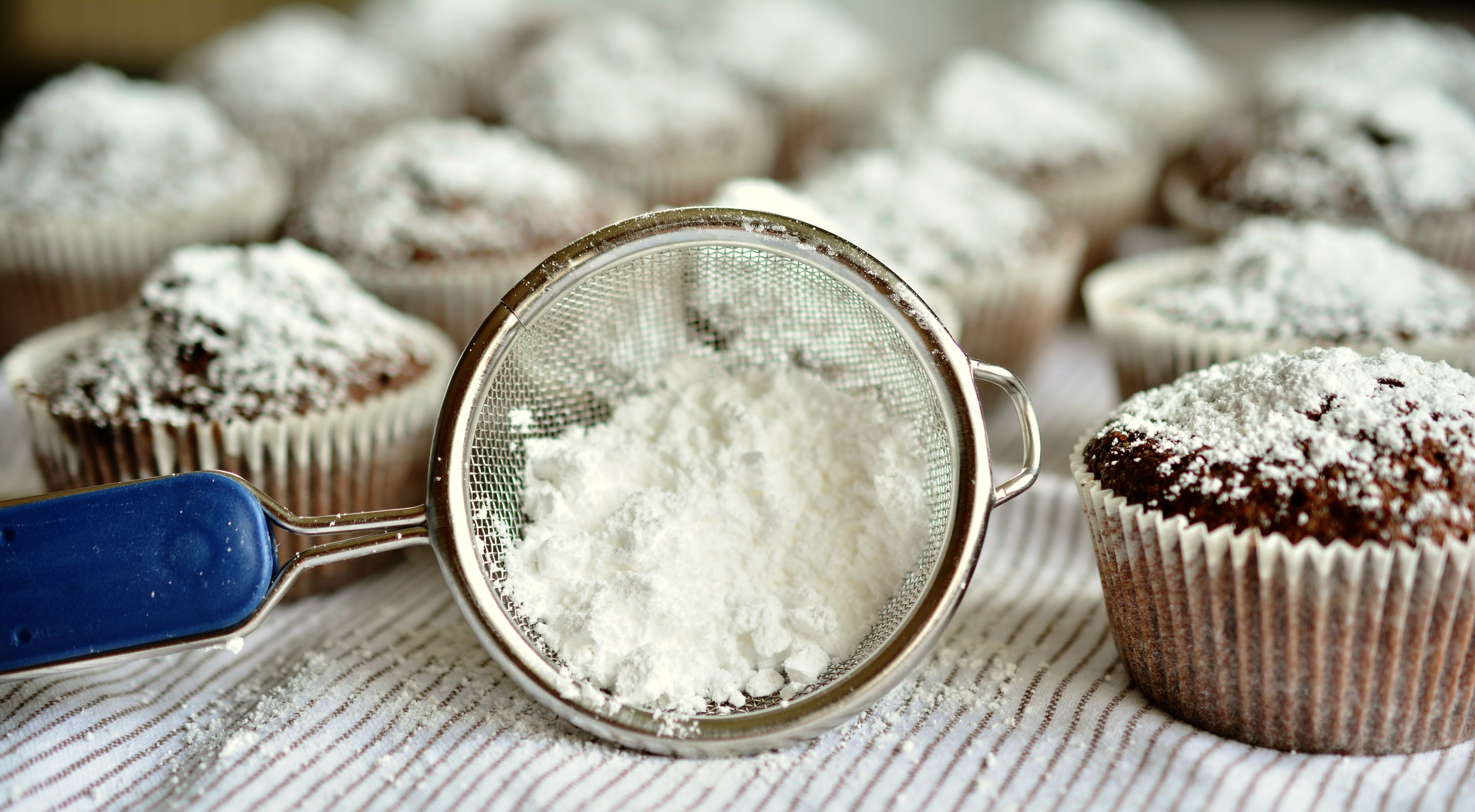 indoors, sweetness, no people, sweet, white sugar, textile, relaxation, icing sugar, focus on foreground, chocolate, focus, nibble, coconut, close-up, table, HD Wallpaper