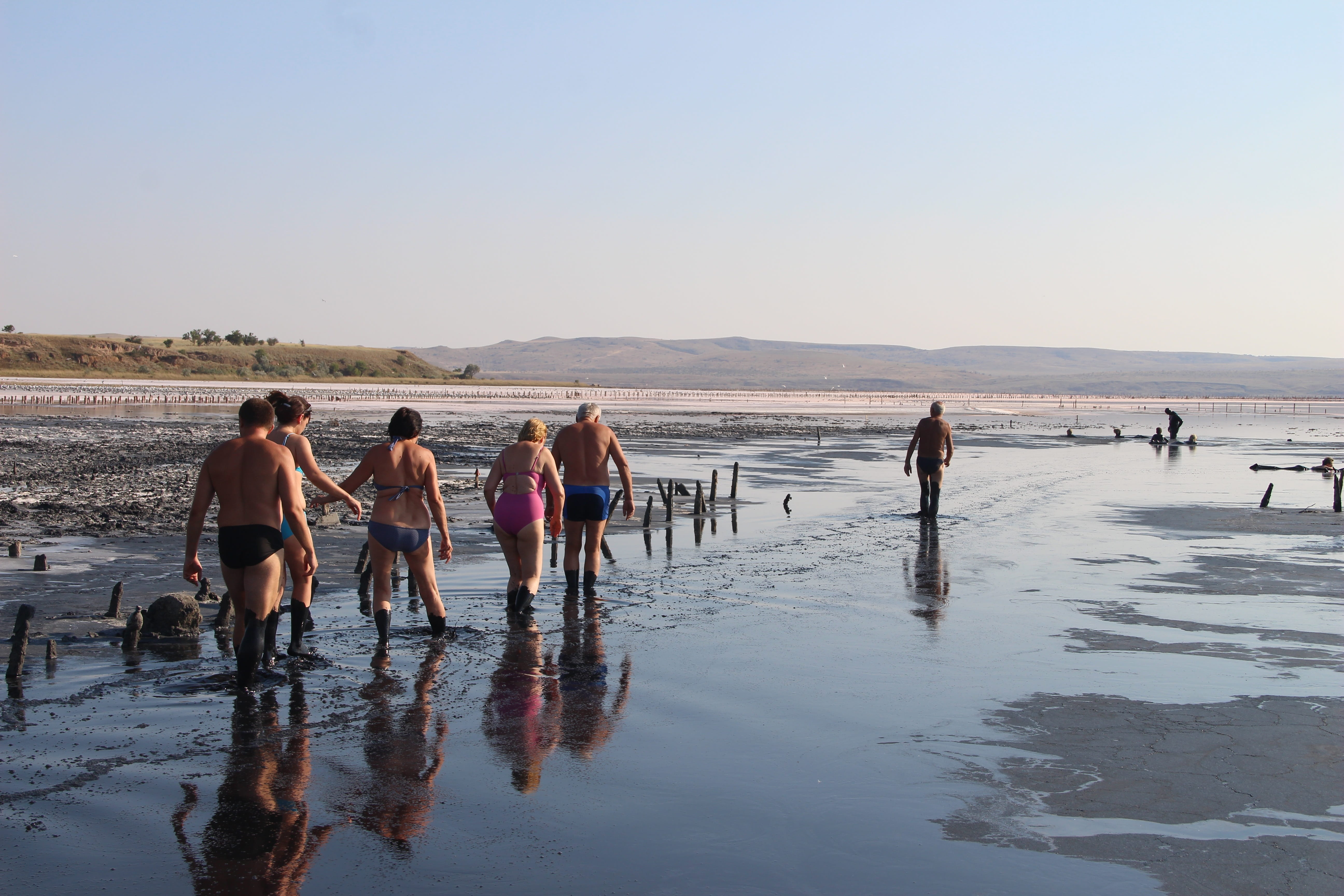 copy space, walking, rejuvenation, land, medium group of people, dirt, men, group, lake, young adult, nature, medical, sea, chokrak, crowd, day, adult, HD Wallpaper